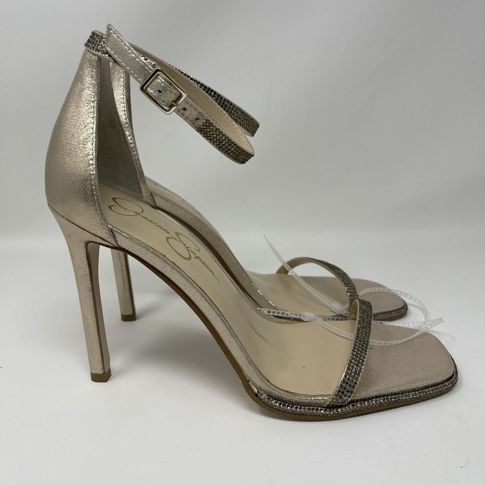 Jessica Simpson Jessica Simpson Ostey Heeled Sandals Womens 10.5 Champagne Size US 10.5 / IT 40.5 - 4 Thumbnail