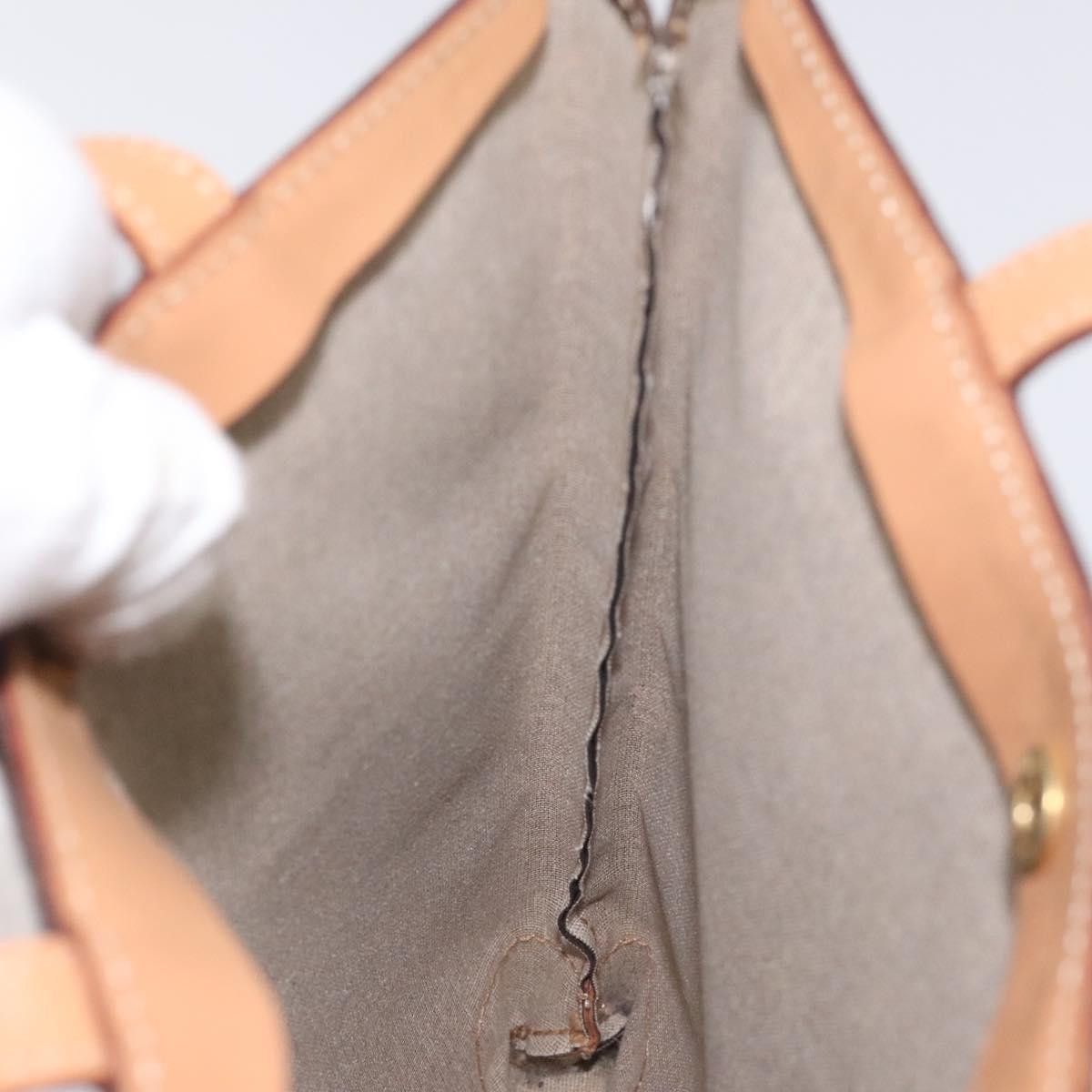 Celine CELINE Macadam Canvas Hand Bag Pvc Leather Brown Gold Size ONE SIZE - 12 Thumbnail
