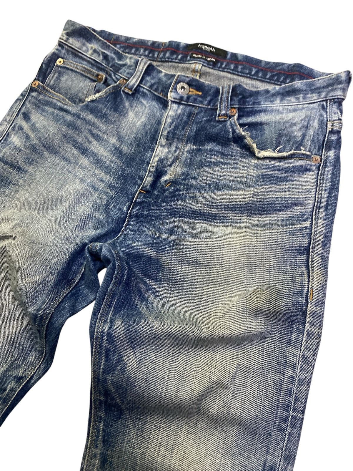Morgan Homme × Vintage Morgan Homme Distressed Denim Size US 31 - 3 Thumbnail