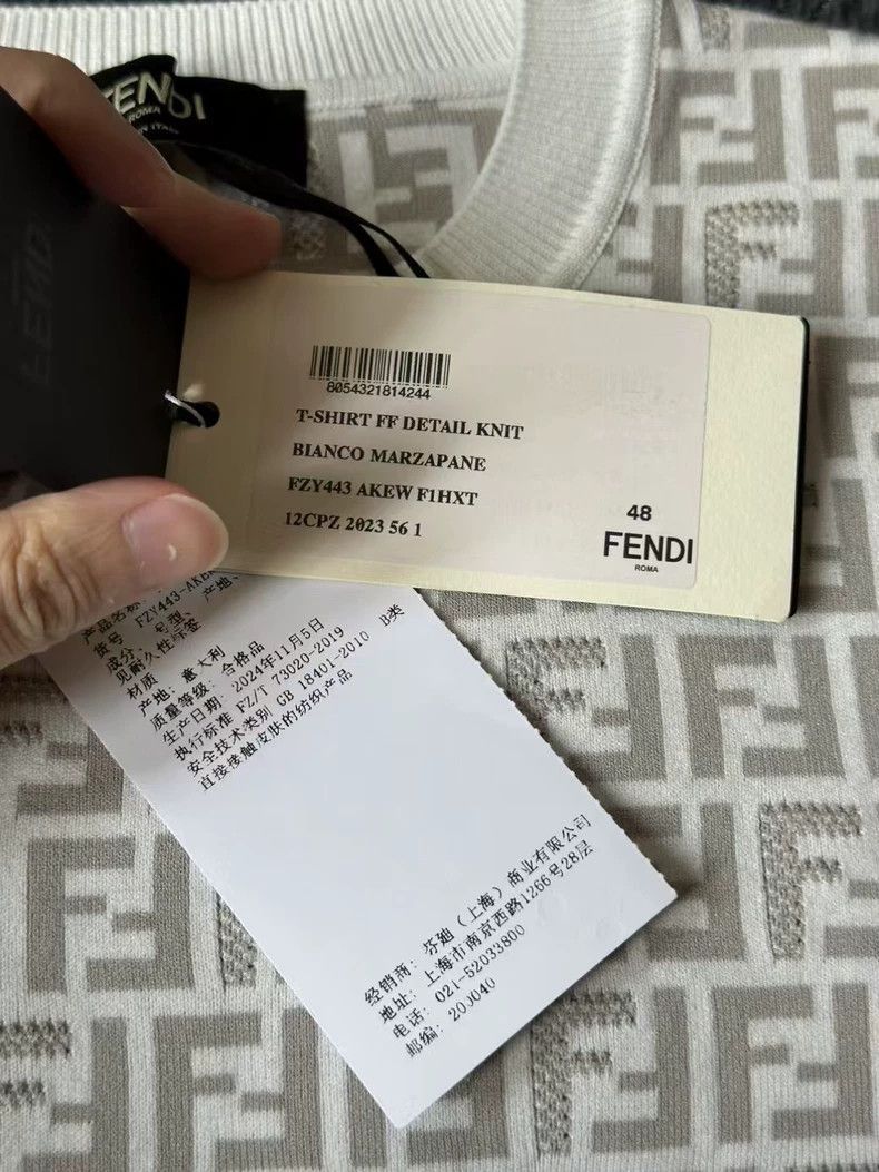 Fendi Fendi All Over Knit Short Sleeve Shirt Size US M / EU 48-50 / 2 - 5 Thumbnail