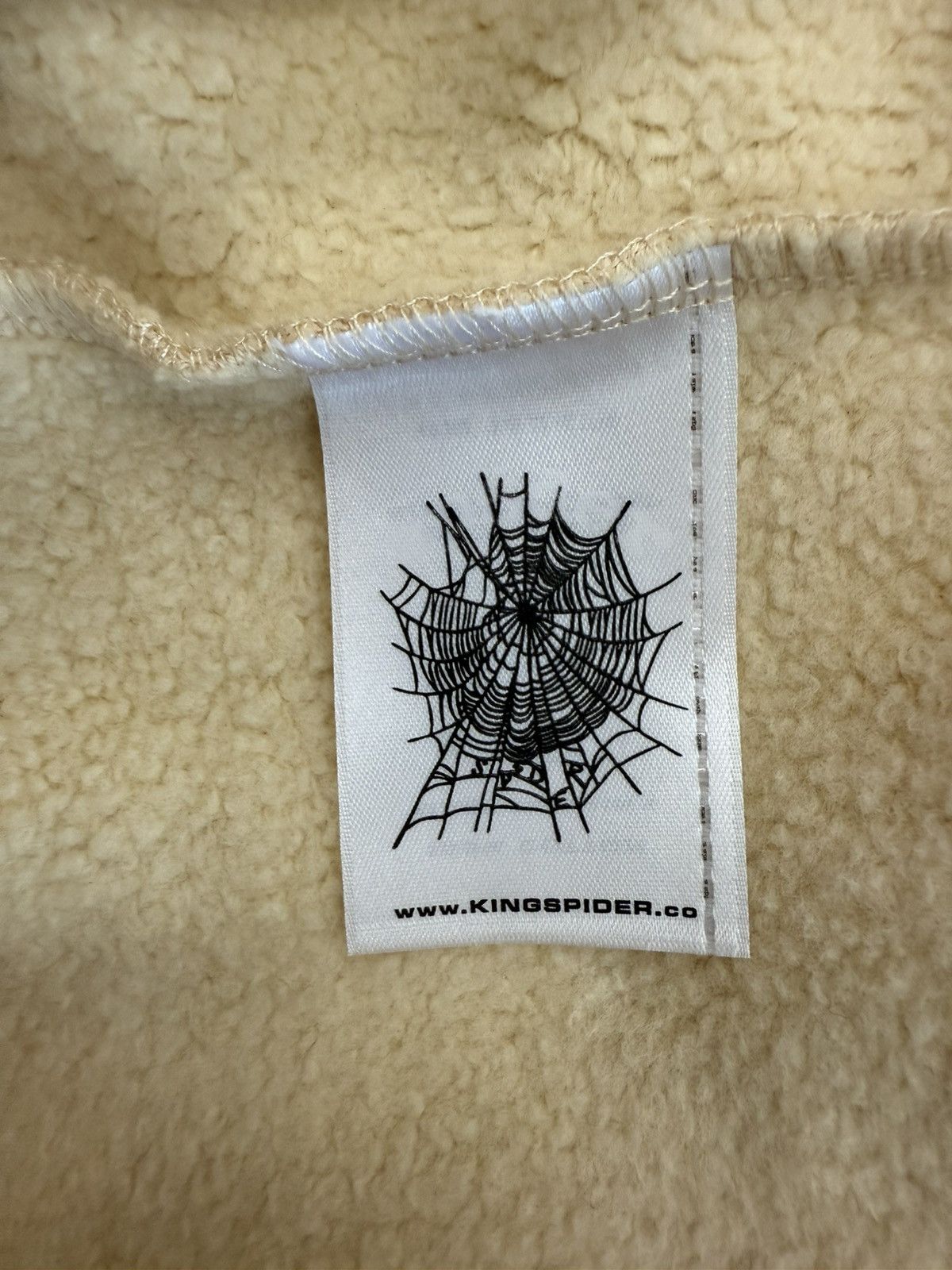 Sp5der Sp5der OG "Web" V2 Hoodie (Cream) Size US S / EU 44-46 / 1 - 6 Thumbnail