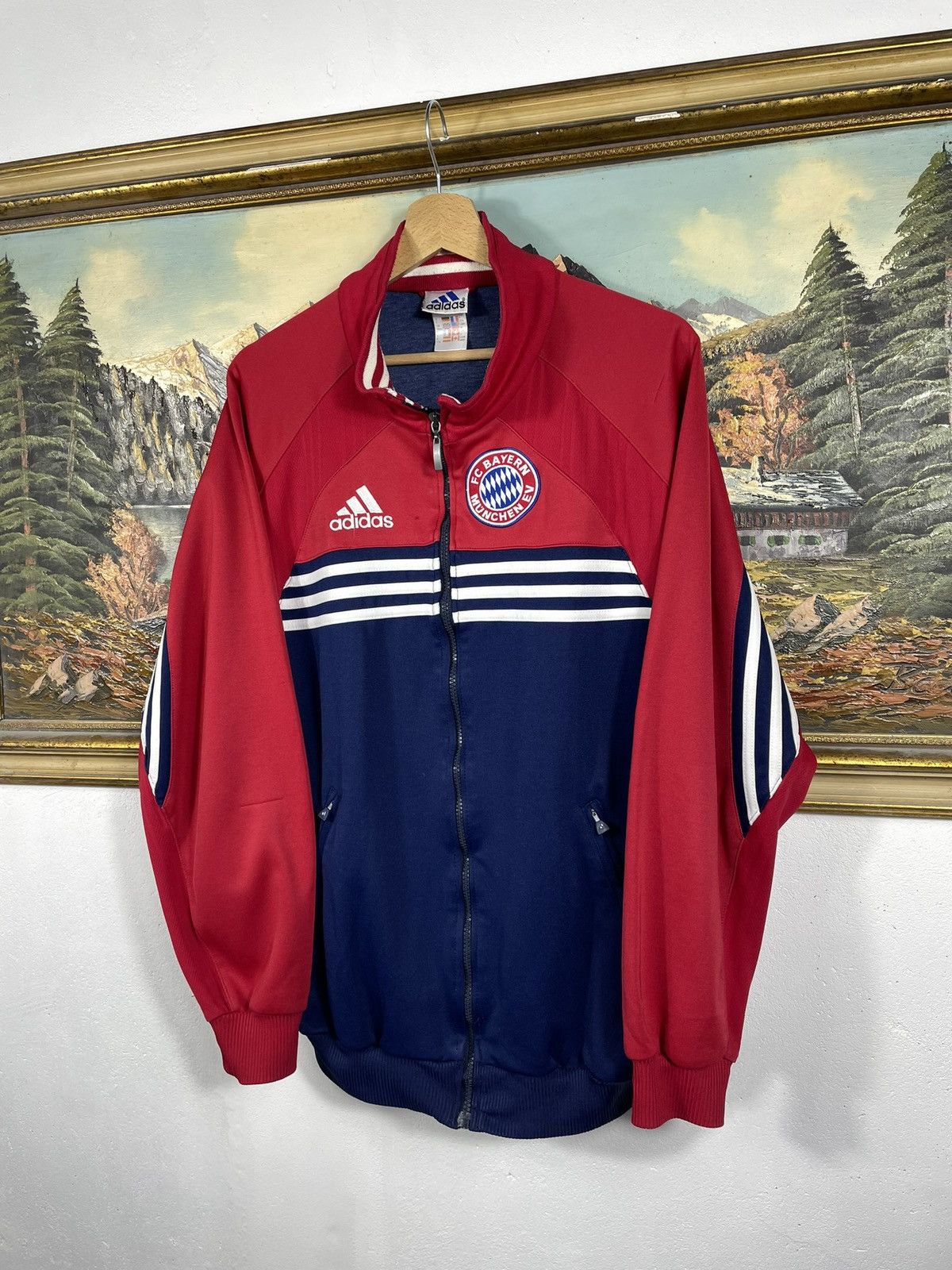 Adidas × Vintage Adidas 3 Stripes Tracksuit Retro Bayern Monachium Soccer Size US M / EU 48-50 / 2 - 2 Thumbnail