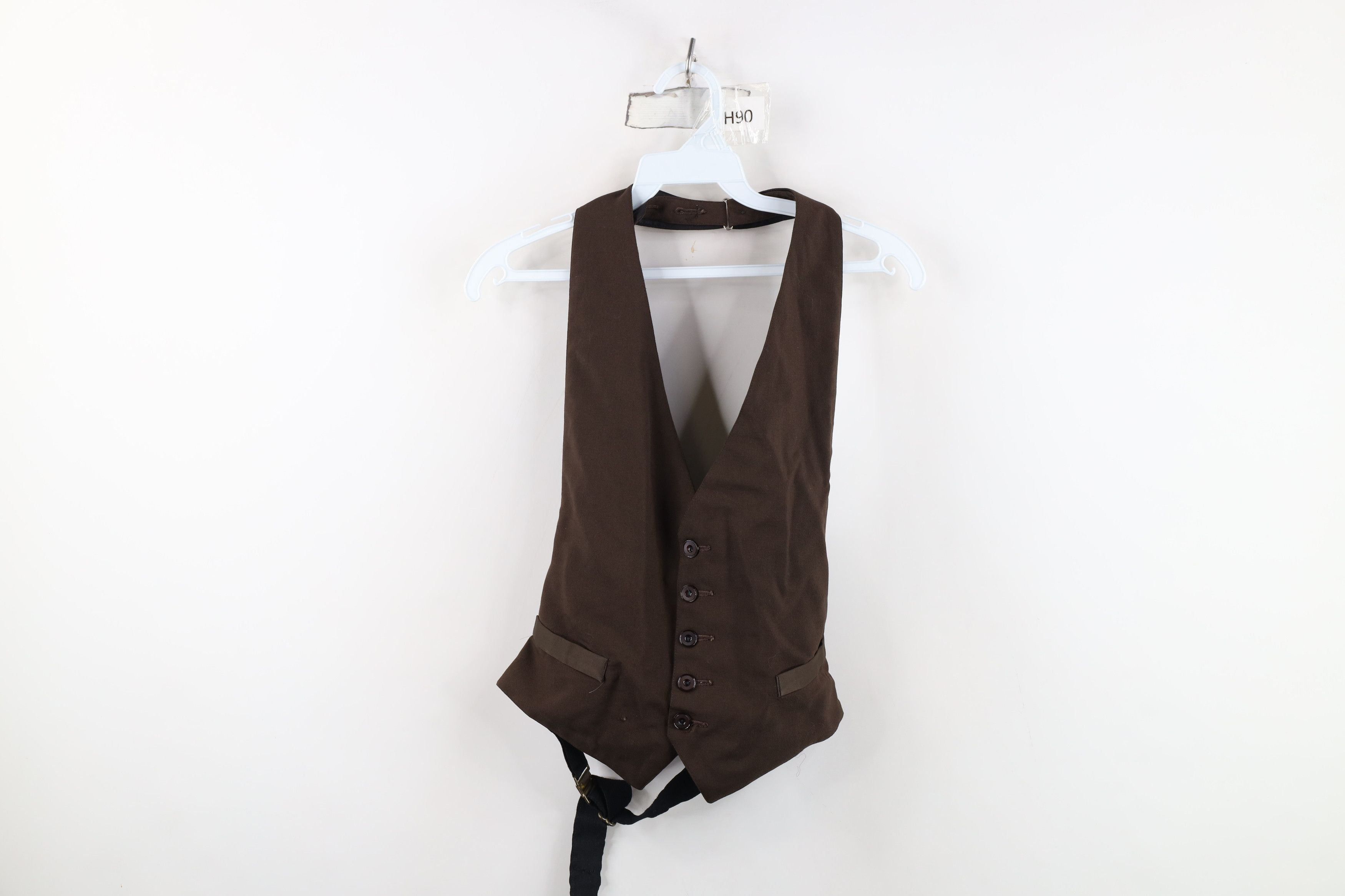 Vintage Vintage 40s 50s Rockabilly Gabardine Tuxedo Suit Vest Size US S / EU 44-46 / 1 - 1 Thumbnail
