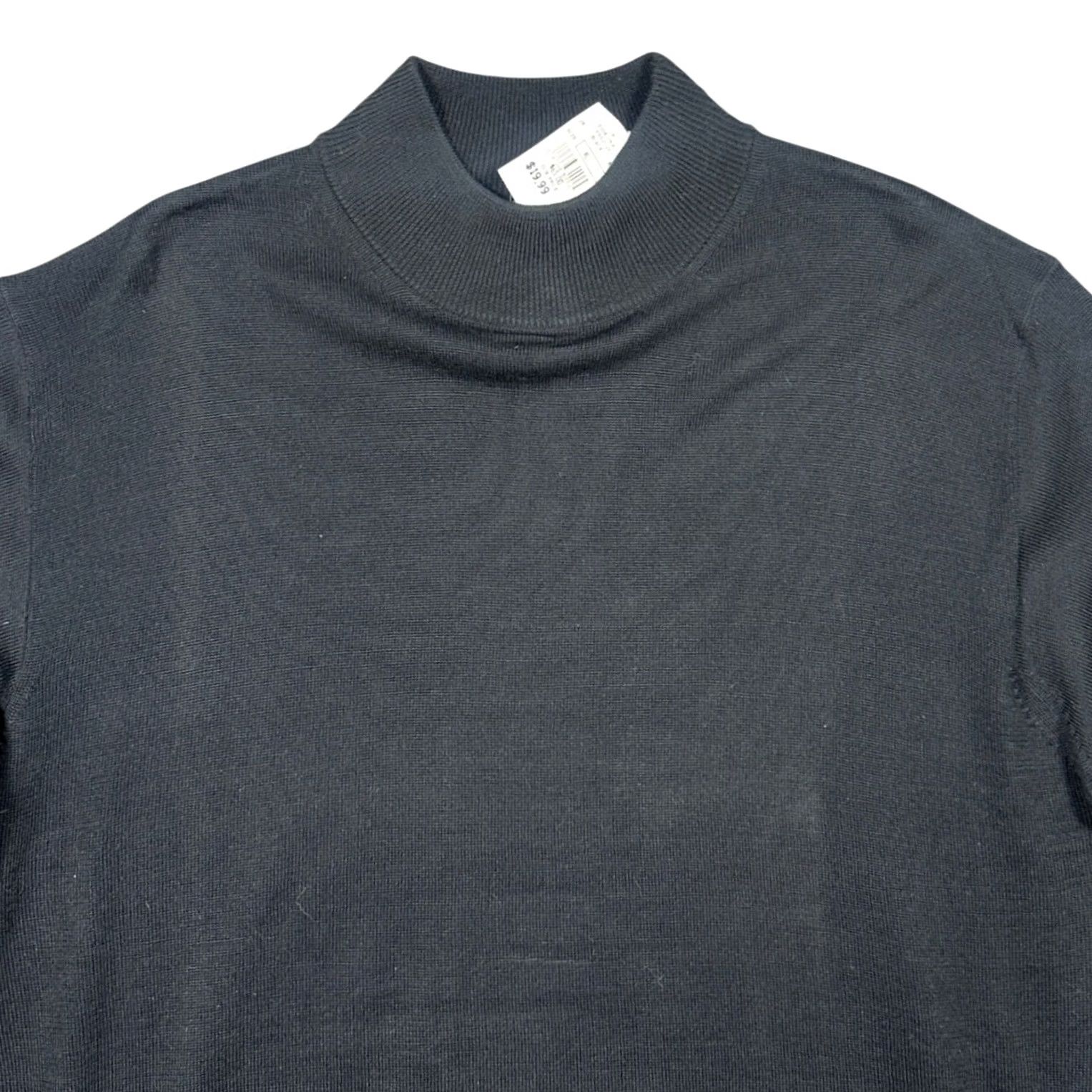 Vintage VINTAGE Linea Uomo Sweater Mens XL Black NEW Merino Wool Pullover Mock Neck Size US XL / EU 56 / 4 - 3 Thumbnail