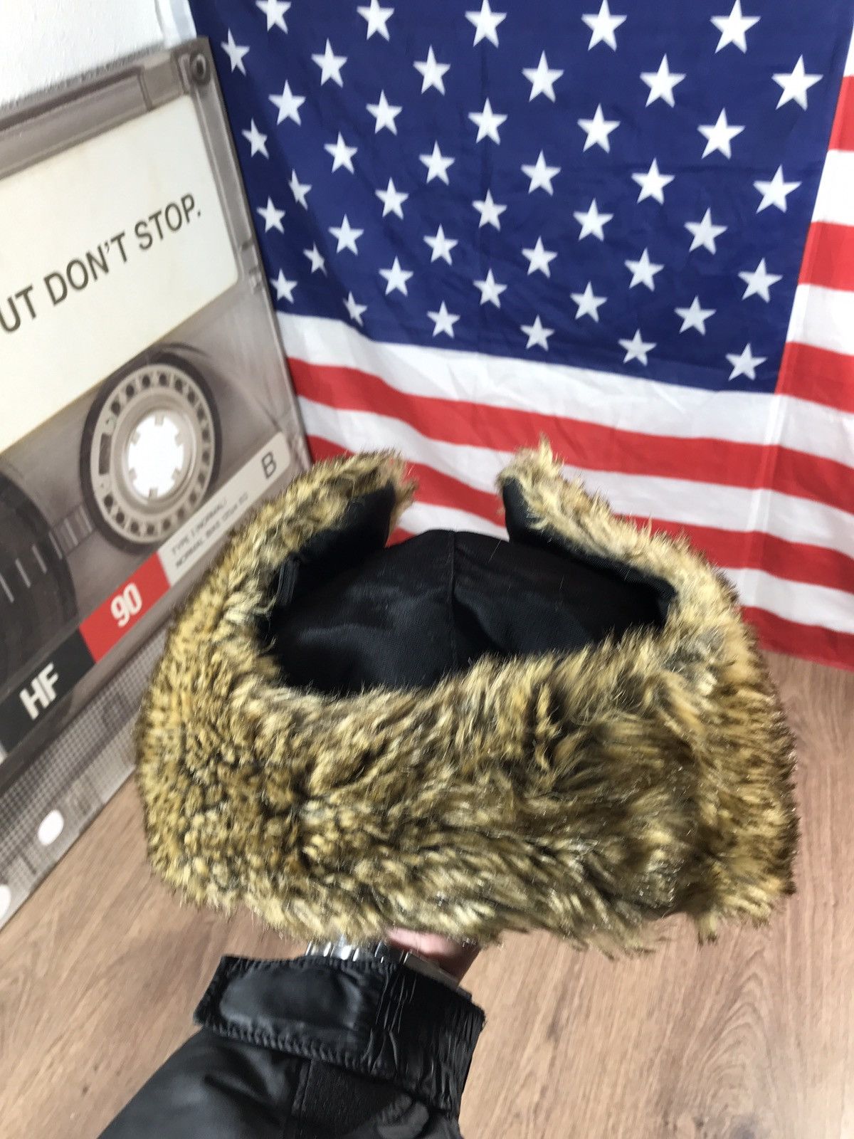 Hysteric Glamour × Japanese Brand Vintage Y2K Fuzzy Ushanka Hat Size ONE SIZE - 10 Thumbnail