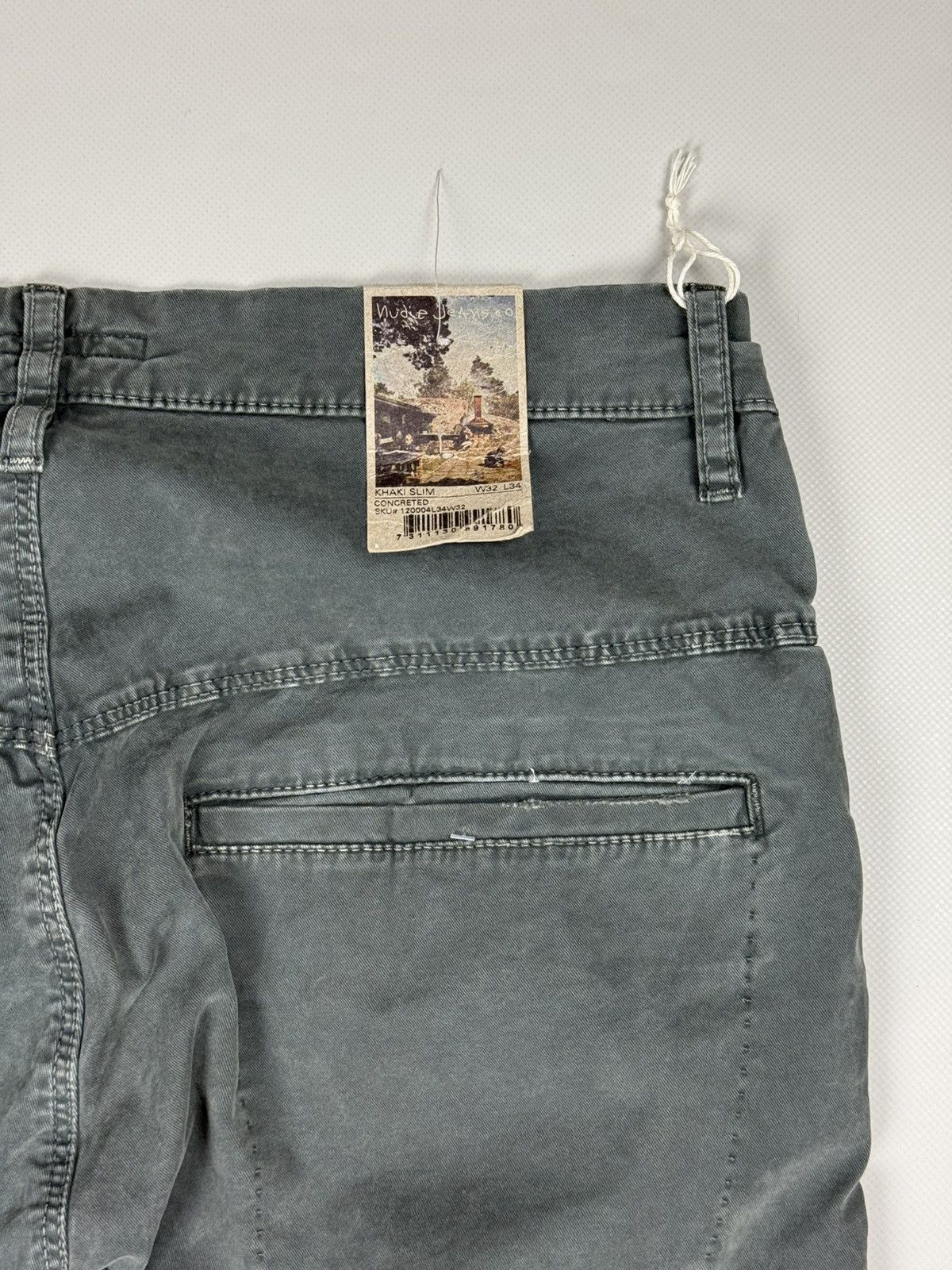 Nudie Jeans BNWT! Nudie Jeans Khaki Slim Concreted Chino Pants Trousers Size US 32 / EU 48 - 24 Thumbnail