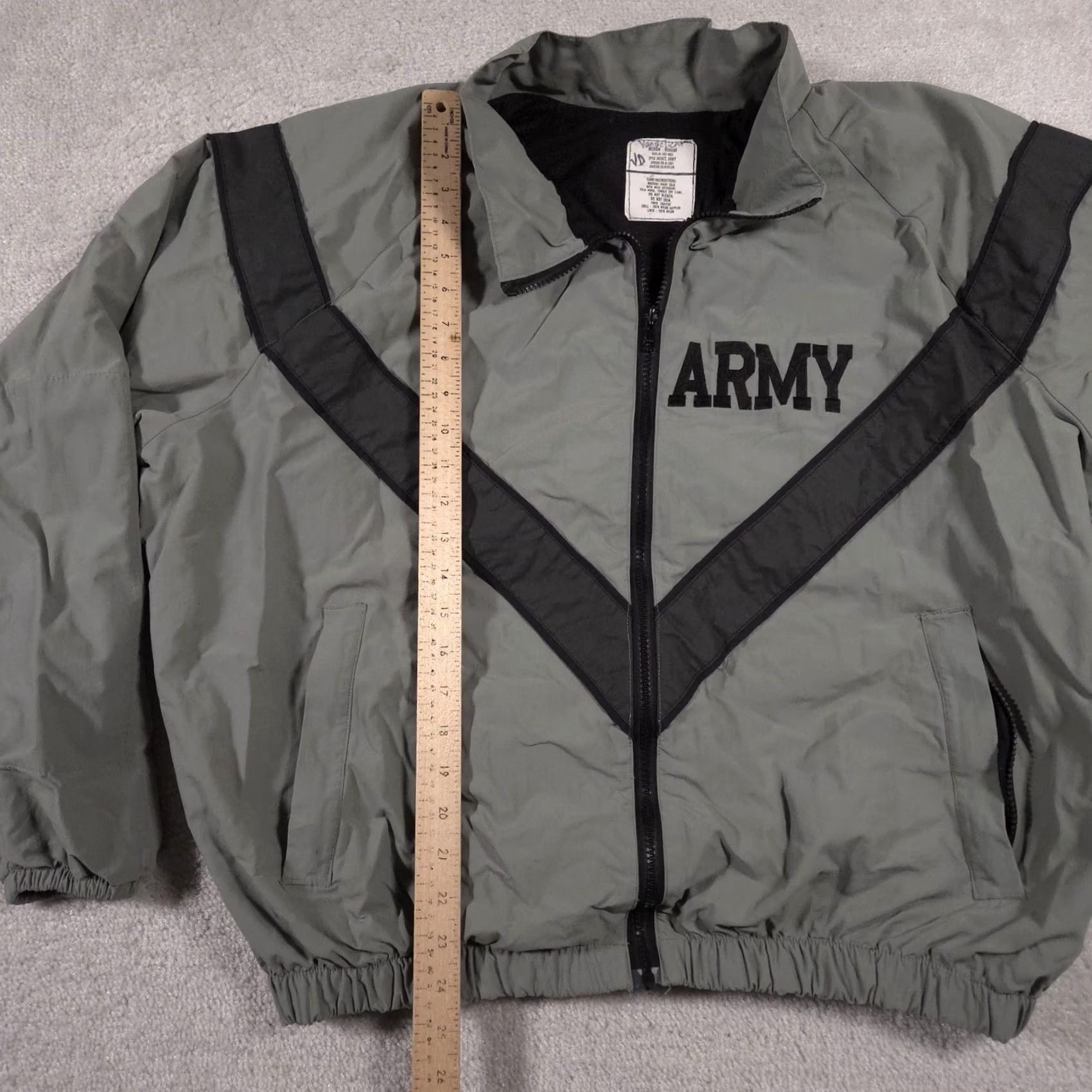 Vintage Army IPFU Jacket Mens M Gray Full Zip Windbreaker Nylon Military Size US M / EU 48-50 / 2 - 7 Thumbnail