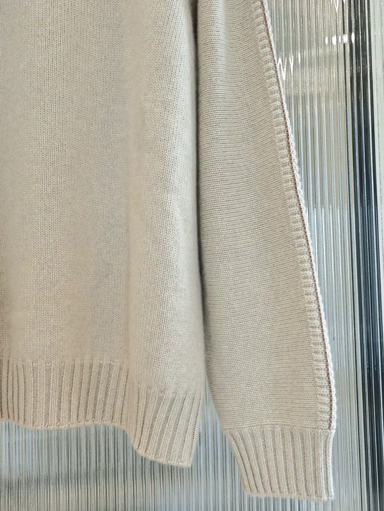 Loro Piana LORO PIANA Little goat cashmere soft gold knit sweater Size US L / EU 52-54 / 3 - 3 Thumbnail