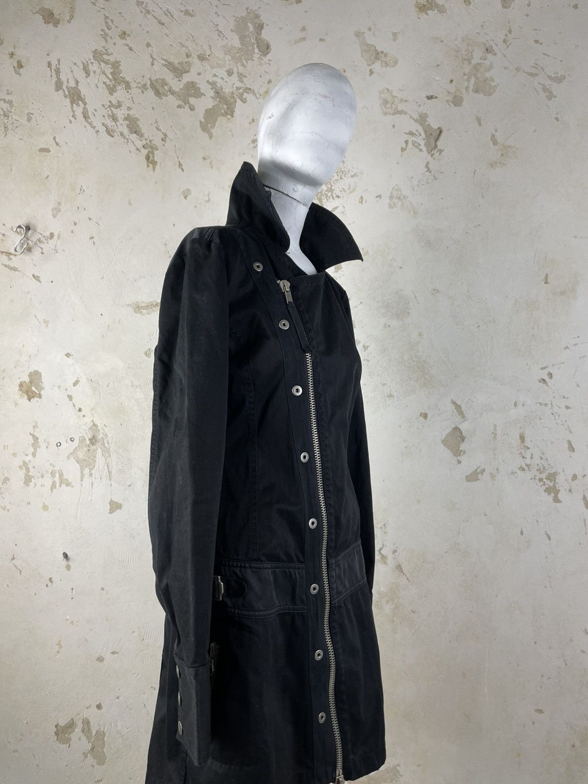 Diesel Diesel 2000s Rising Sun Long Moto Jacket Size M / US 6-8 / IT 42-44 - 4 Thumbnail