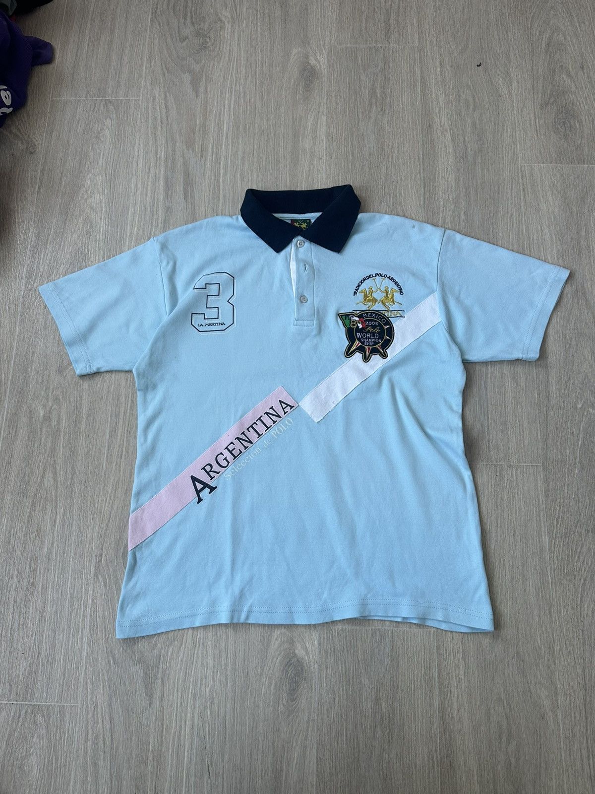 La Martina Vinatge La Martina Argentina polo shirt 90s Size US M / EU 48-50 / 2 - 1 Thumbnail