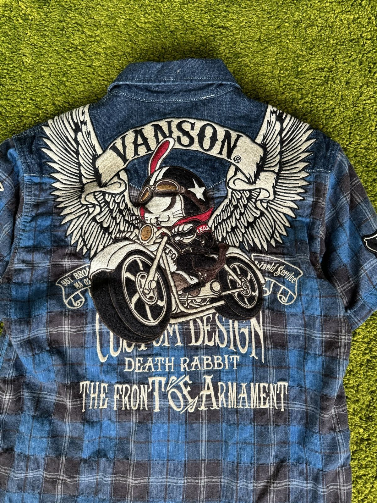 Designer × Vanson Leathers Vanson Leathers knit logo biker shirt Size US S / EU 44-46 / 1 - 7 Thumbnail