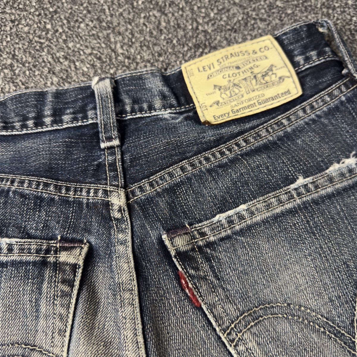 Seditionaries Vintage 90s Levis 502 Tough Distressed Denim W30 Size US 30 / EU 46 - 9 Thumbnail
