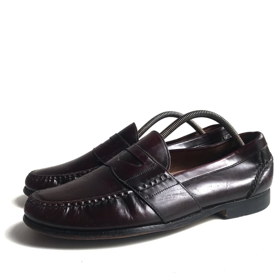 Bass × G.H. Bass & Co. × Vintage Vintage GH Bass Weejuns Penny Loafer Wine Brunell Oxblood Size US 11 / EU 44 - 2 Thumbnail