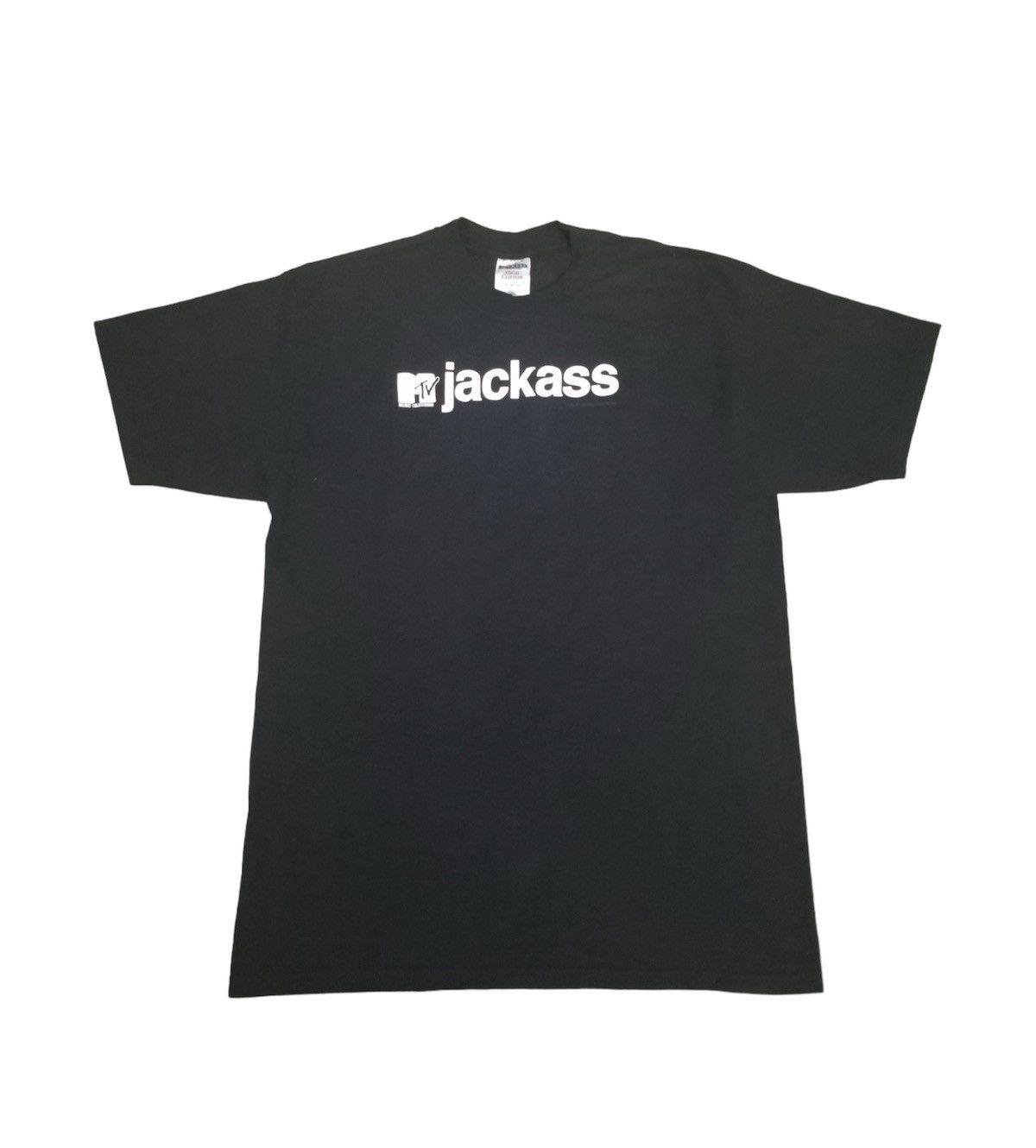 image of 00S Jackass Mtv Tee in Black, Men's (Size XL)