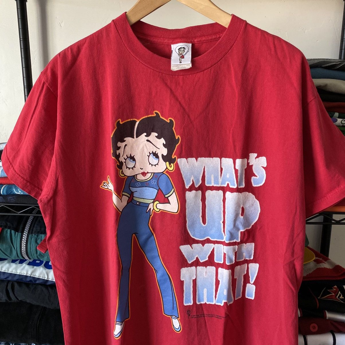 Vintage Vintage Betty Boop T-Shirt 2000 Spice Girl Cartoon Grunge Size US L / EU 52-54 / 3 - 2 Thumbnail