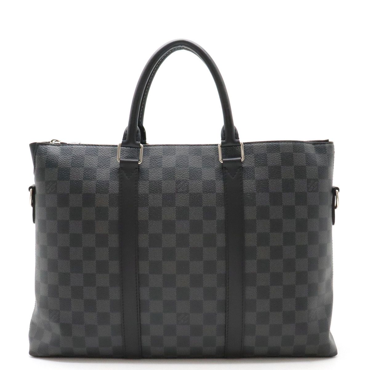 Louis Vuitton Louis Vuitton Louis Vuitton Damier Graphite Anton Briefcase N40024 Canvas Business Bag N40024 in Very Good Condition Size ONE SIZE - 1 Thumbnail