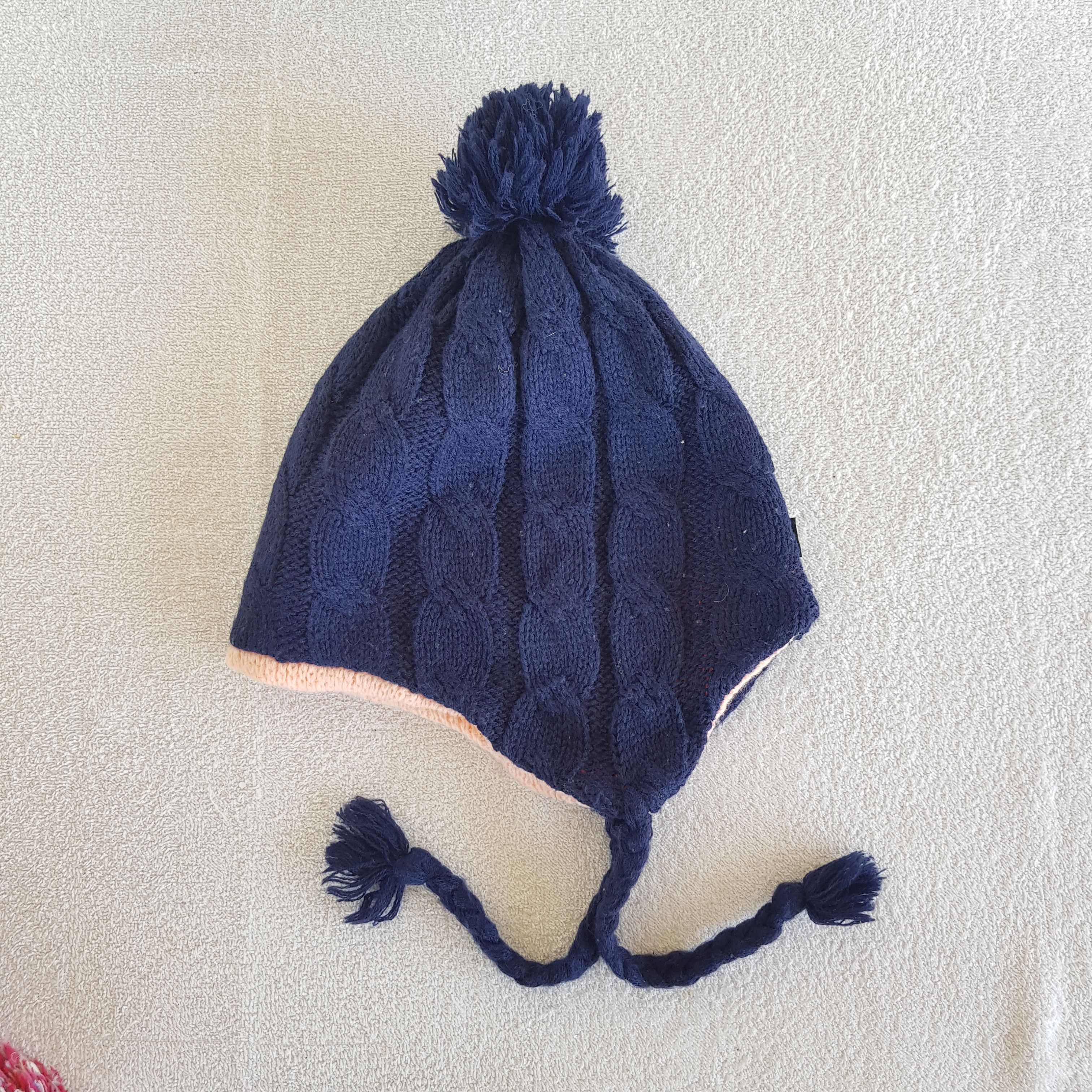 Aran Isles Knitwear Vintage Japanese Earflap Beanie Aran Isle Knit Ski Caps Hat Size ONE SIZE - 5 Thumbnail