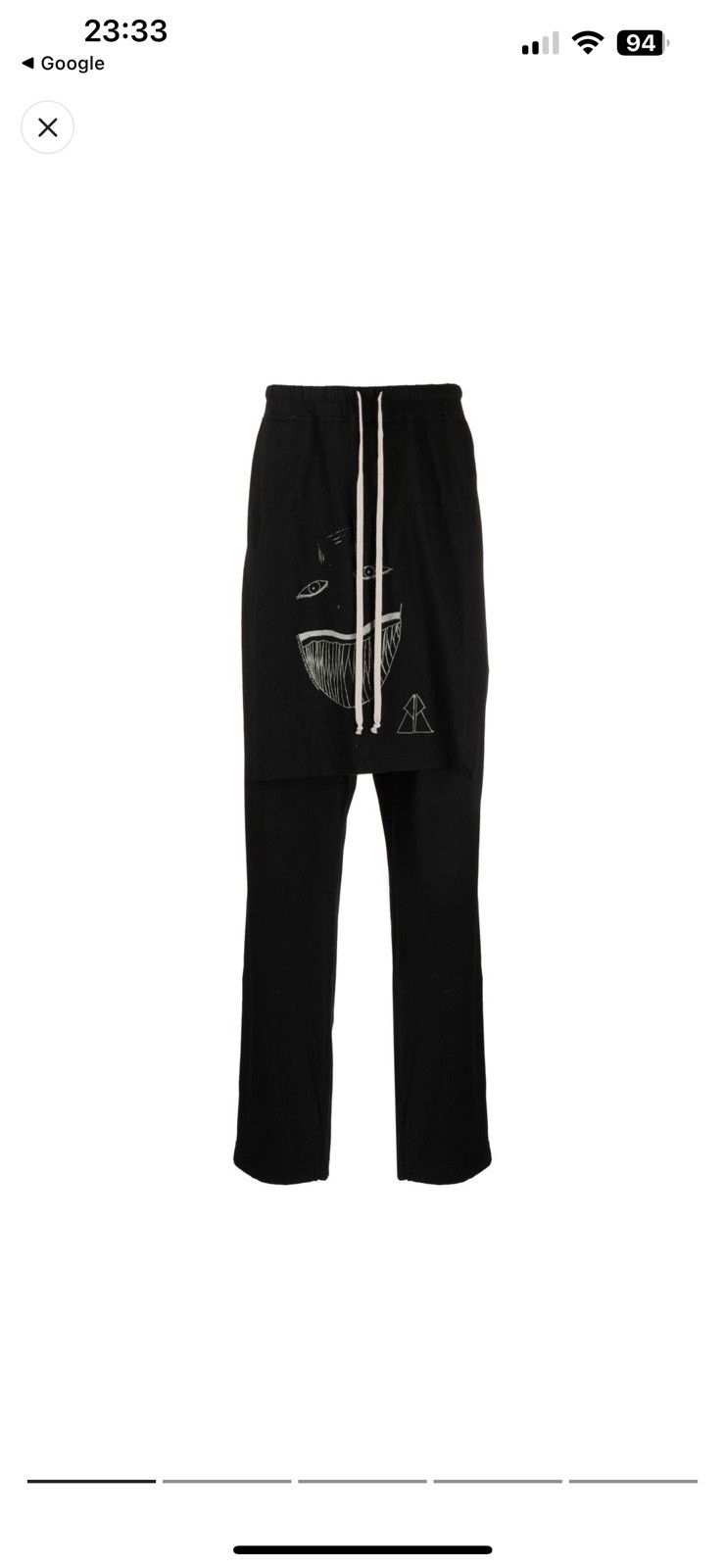 Rick Owens Rick Owens DRKSHDW Toothface track pants Size US 30 / EU 46 - 1 Thumbnail