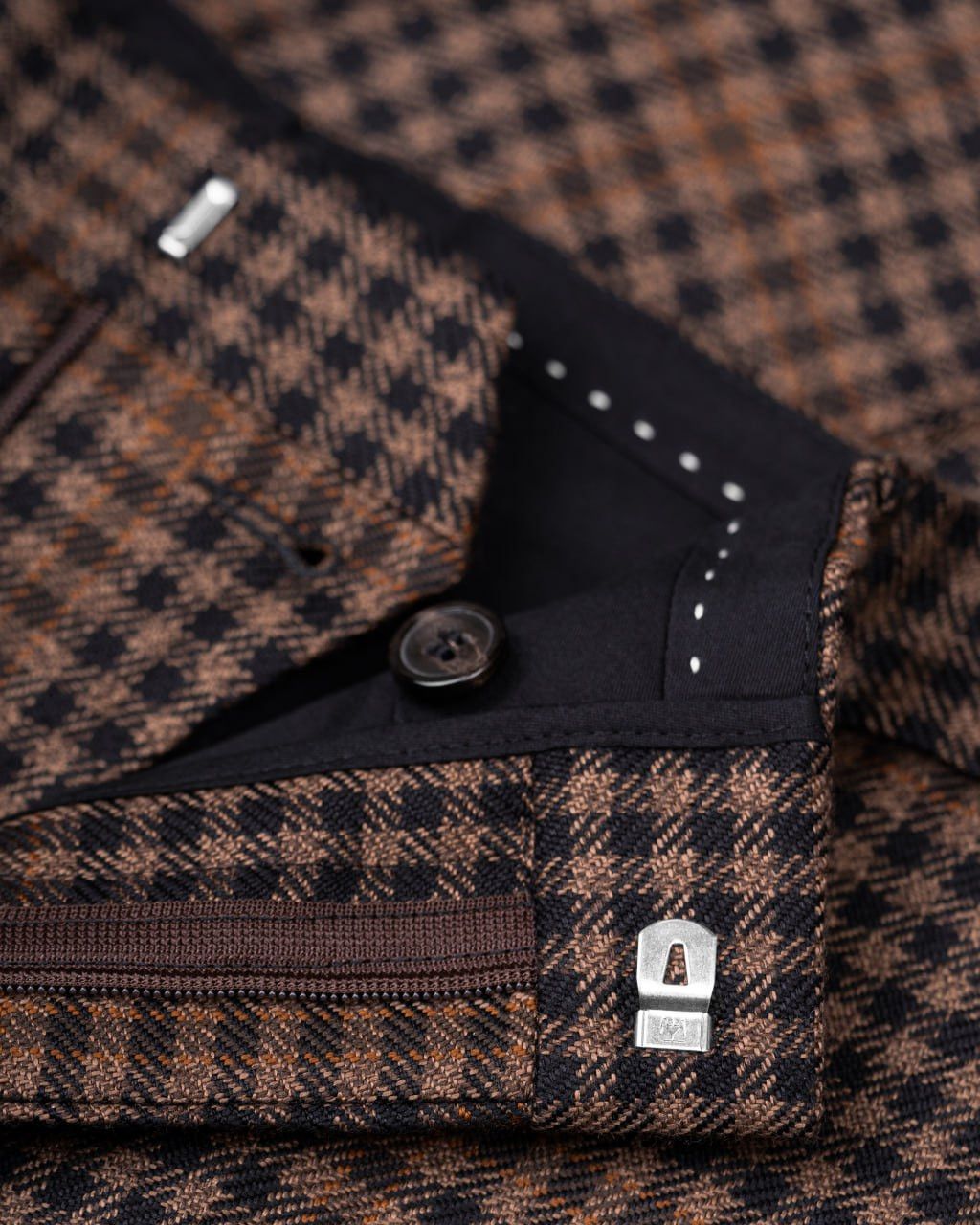DRIES VAN NOTEN checked wool trousers / pants
