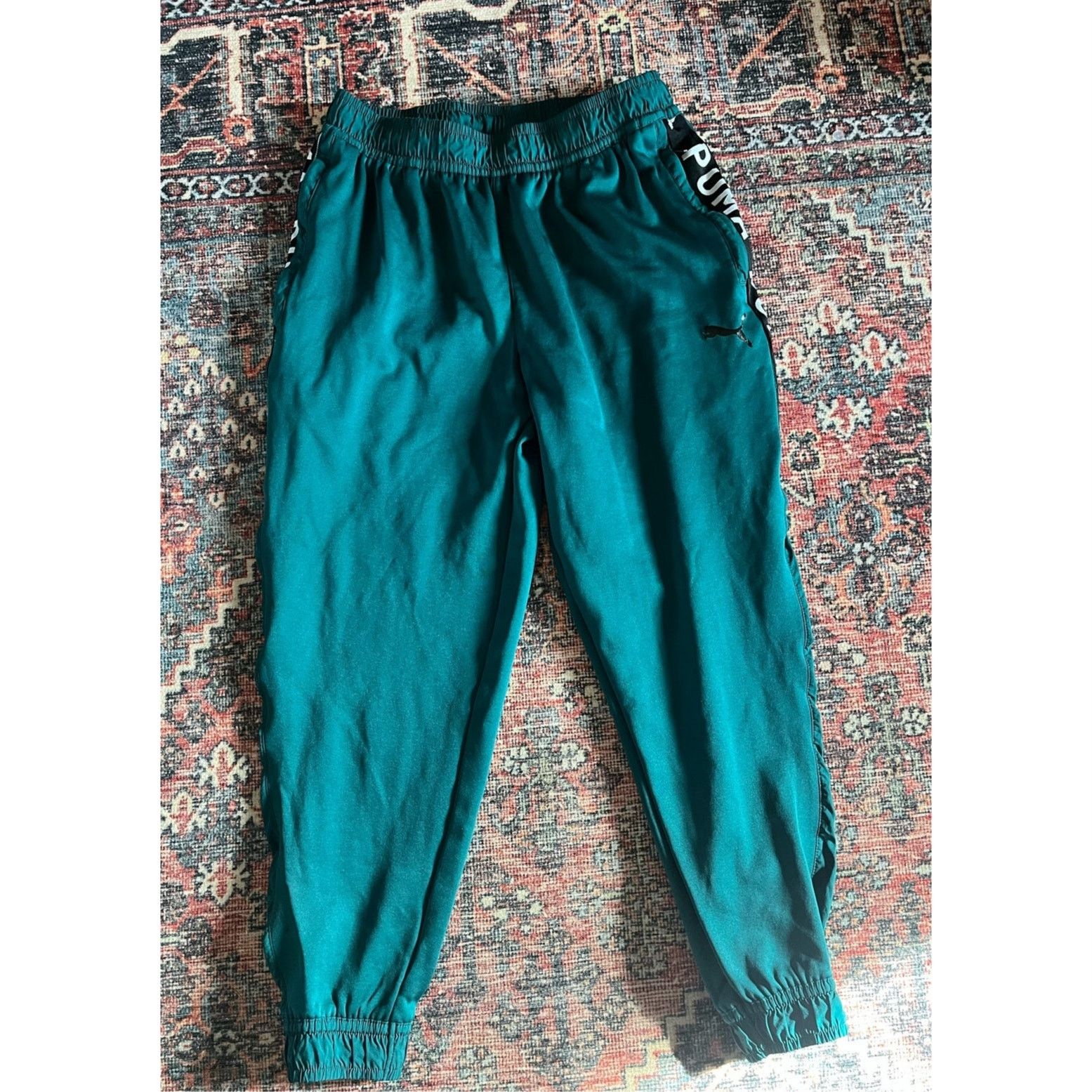 Puma PUMA Mens Fit Pwrfleece Joggers Training, Green, Large Size US 34 / EU 50 - 1 Thumbnail