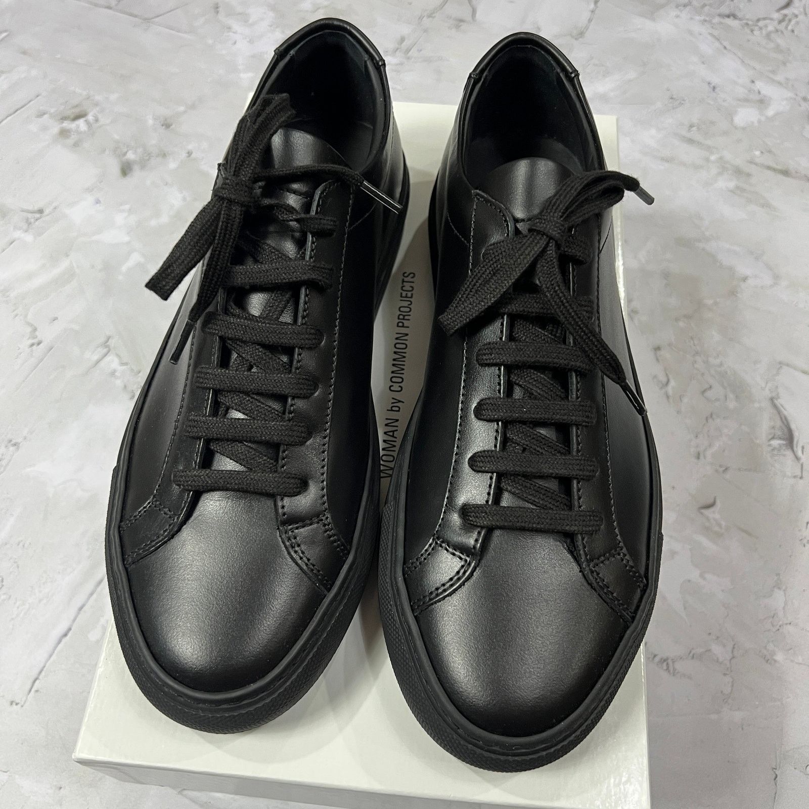 Common Projects Common Projects Achilles Low Black Leather Sneakers EU37 Size US 6.5 / IT 36.5 - 11 Thumbnail