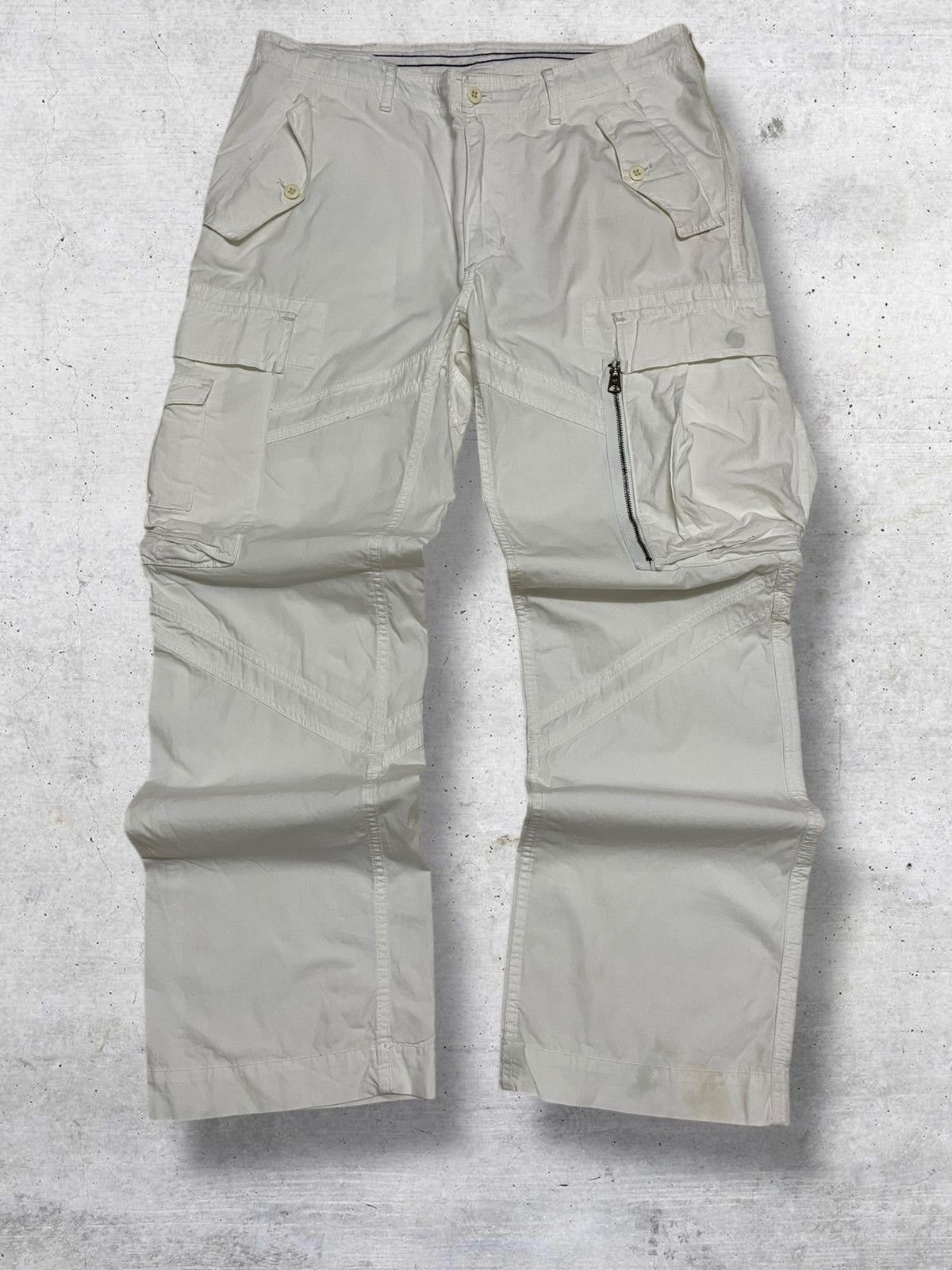 Polo Ralph Lauren VINTAGE POLO RAPLH LAUREN 90S DESIGNER OG UTILITY CARGO PANT Size US 34 / EU 50 - 1 Thumbnail