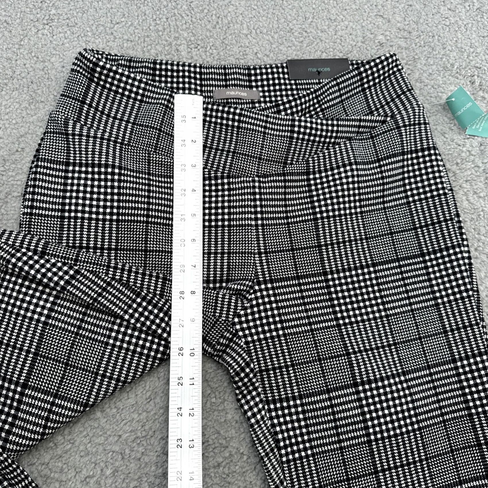 Vintage Maurices Versa Crossover High Rise Taper Pants Small Black/White Plaid Womens Shirt? Size 28" / US 6 / IT 42 - 5 Thumbnail