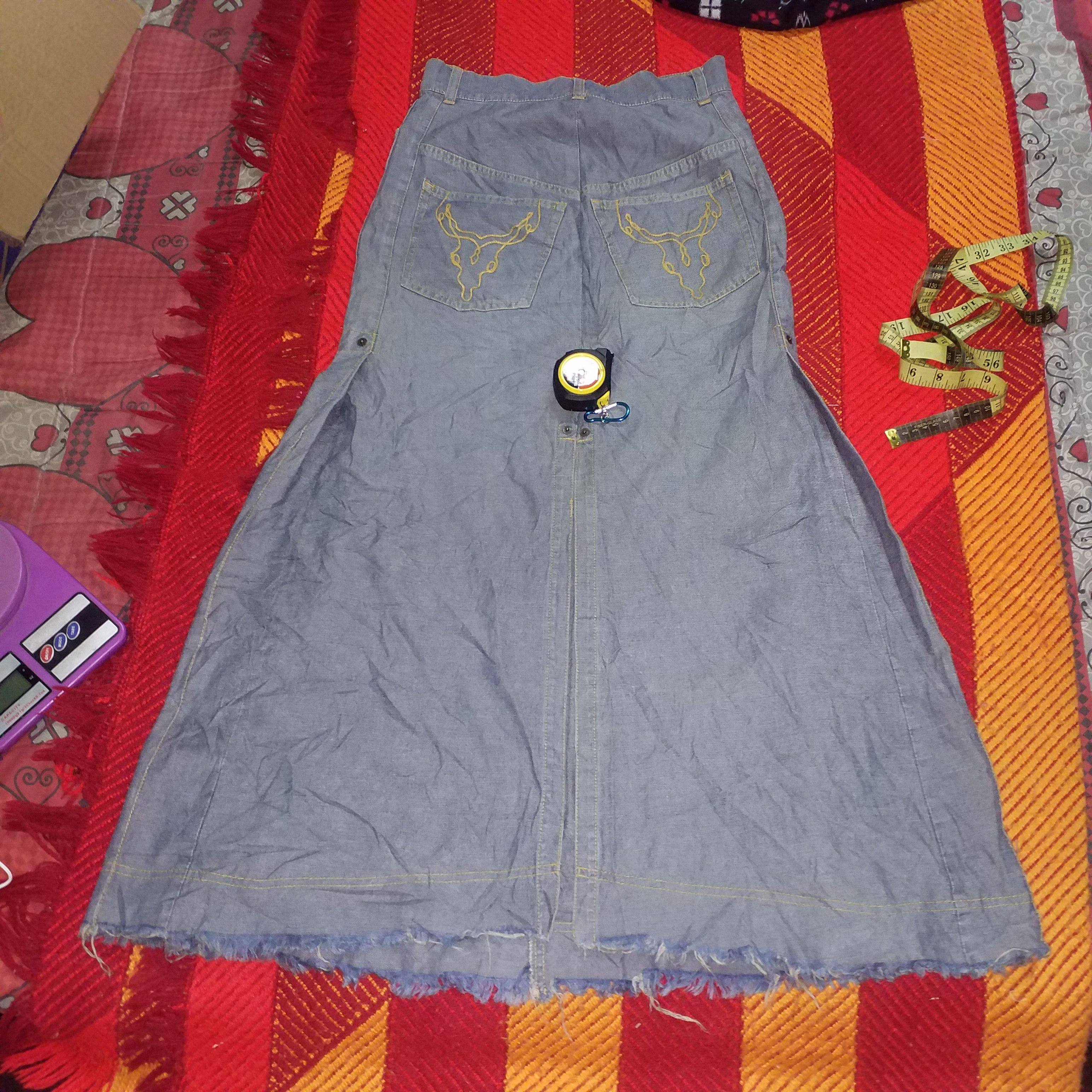 Japanese Brand × Vintage VINTAGE DENIM SKIRT WESTERN ROCK STYLE Size 28" / US 6 / IT 42 - 11 Thumbnail
