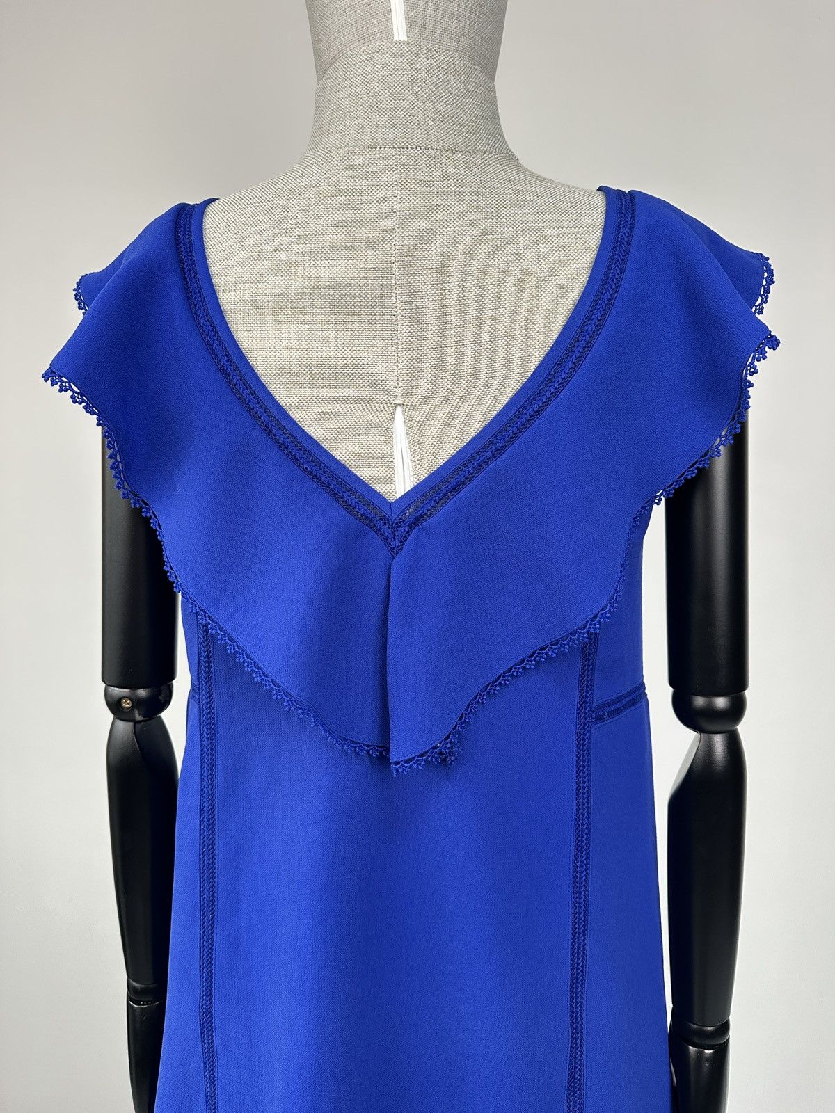 Sezane SEZANE Martie Mini Dress Electric Blue size 34 Size XS / US 0-2 / IT 36-38 - 9 Thumbnail