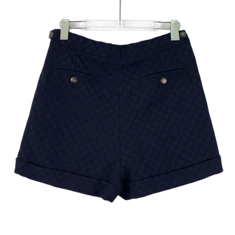 Gucci Gucci Dark blue checkerboard wool casual shorts 2506-Nextar Size 26" / US 2 / IT 38 - 2 Thumbnail