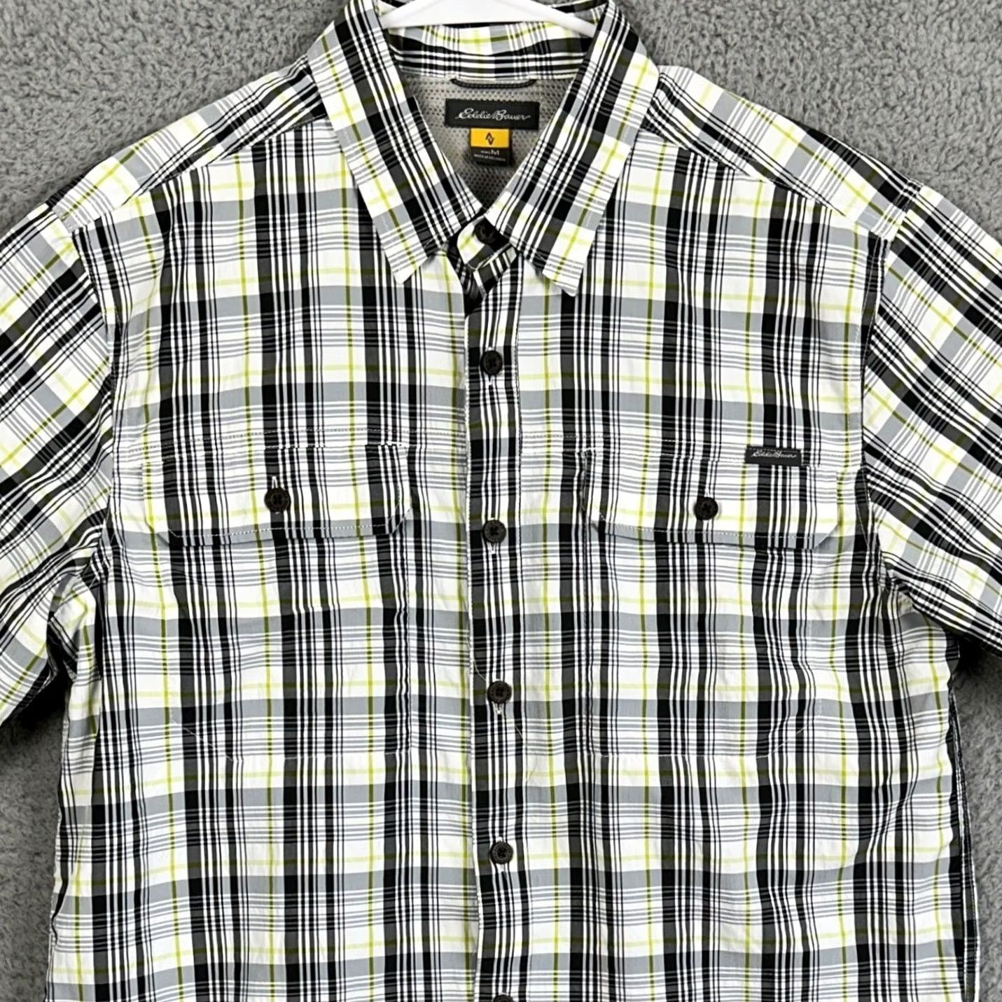 Eddie Bauer Eddie Bauer Shirt Mens Plaid Short Sleeve Button-Up Collared Pocket EUC Size US M / EU 48-50 / 2 - 2 Thumbnail