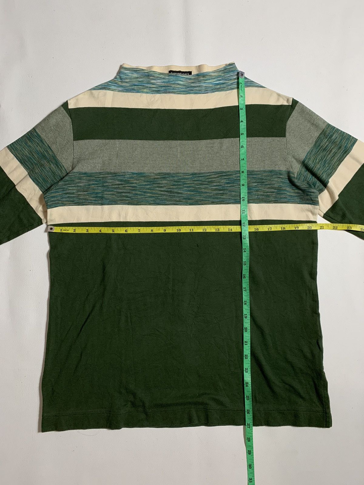 Designer × Missoni × Vintage Vintage Missoni Intimo Striped Longsleeve Tshirt Size US L / EU 52-54 / 3 - 6 Thumbnail