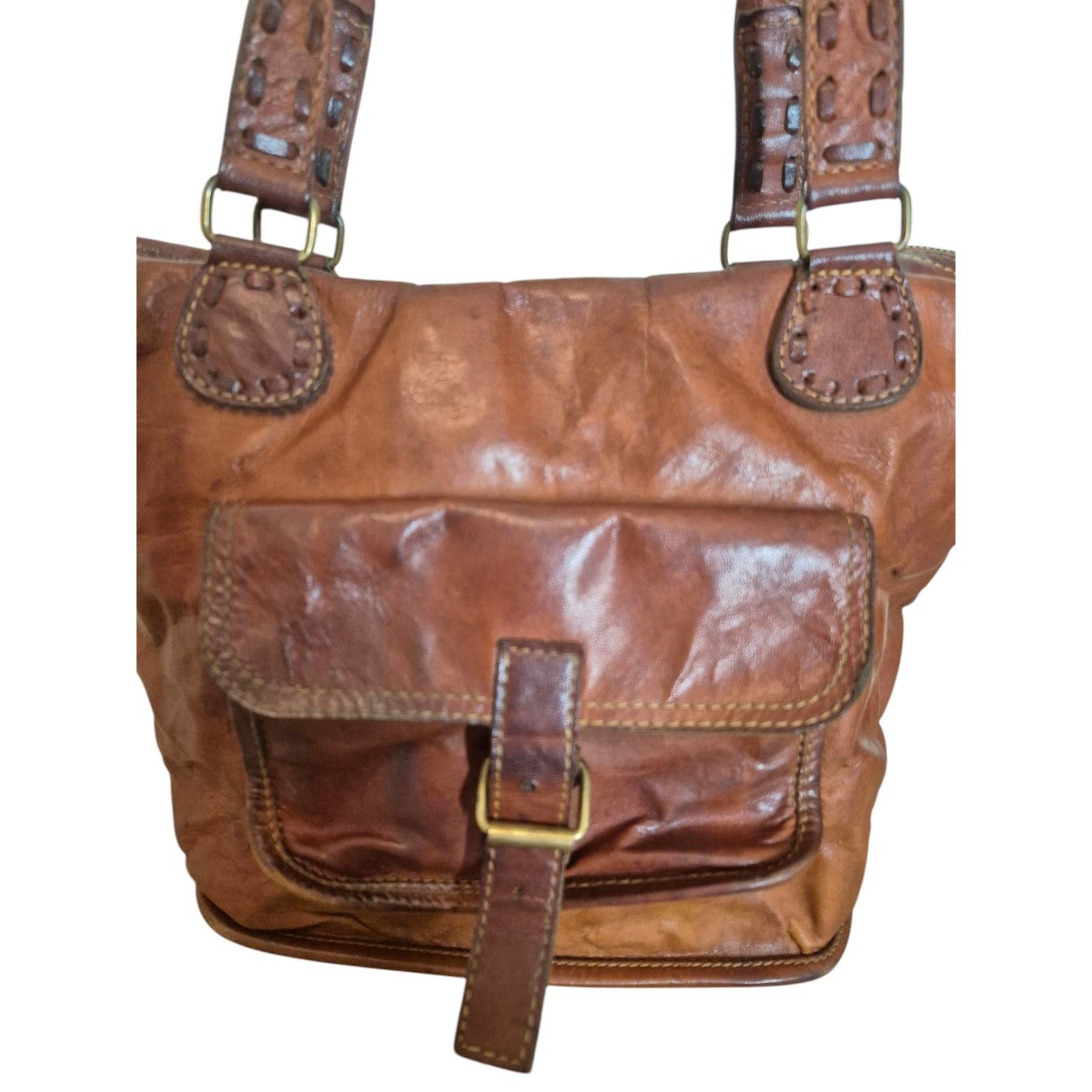 Other Noonday Collection Leather Shoulder Bag Boho Tote Hobo Bag B Size ONE SIZE - 3 Thumbnail