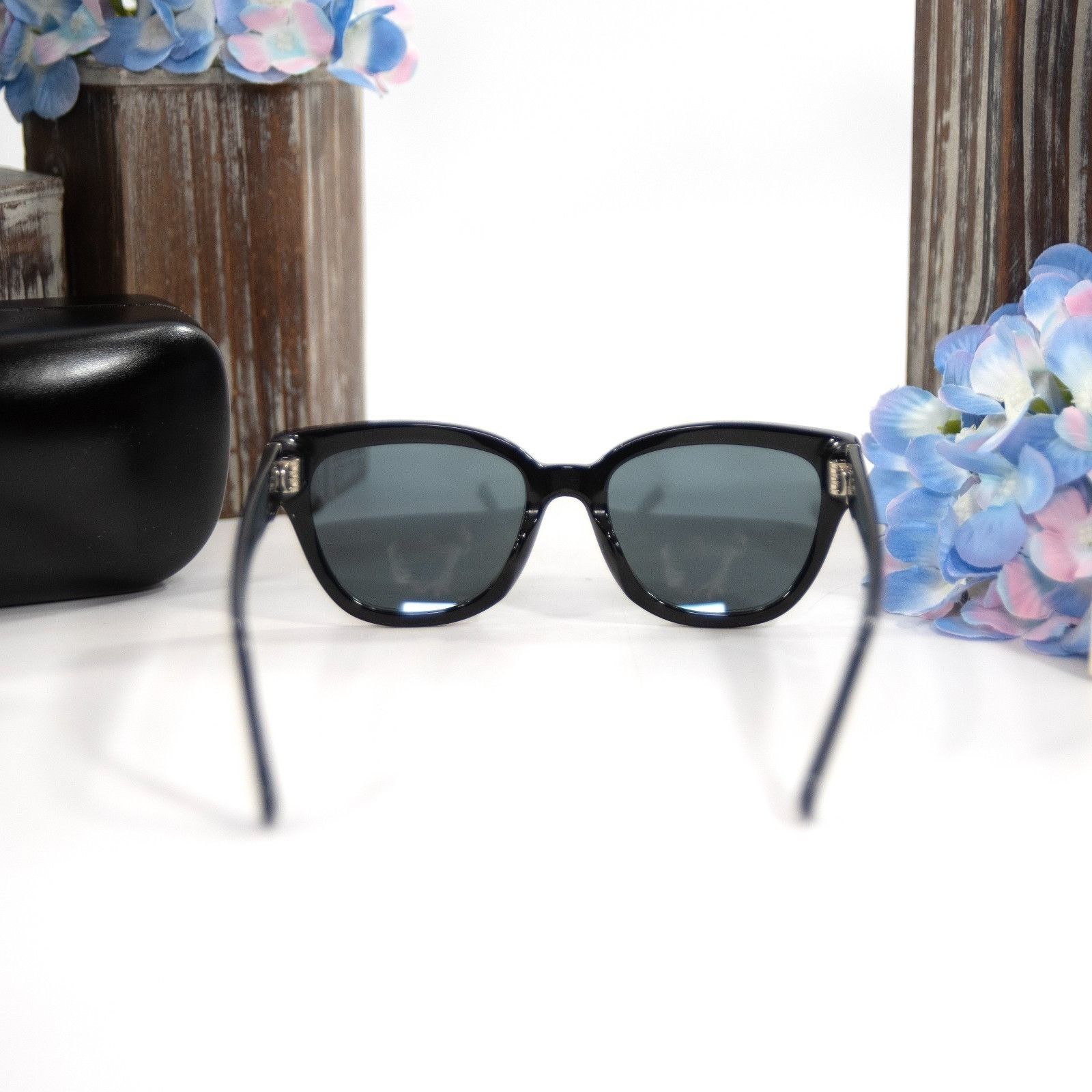 Coach Coach 0HC8379U Grey Pearl Logo Signature Acrylic Metal Sungl Size ONE SIZE - 4 Thumbnail
