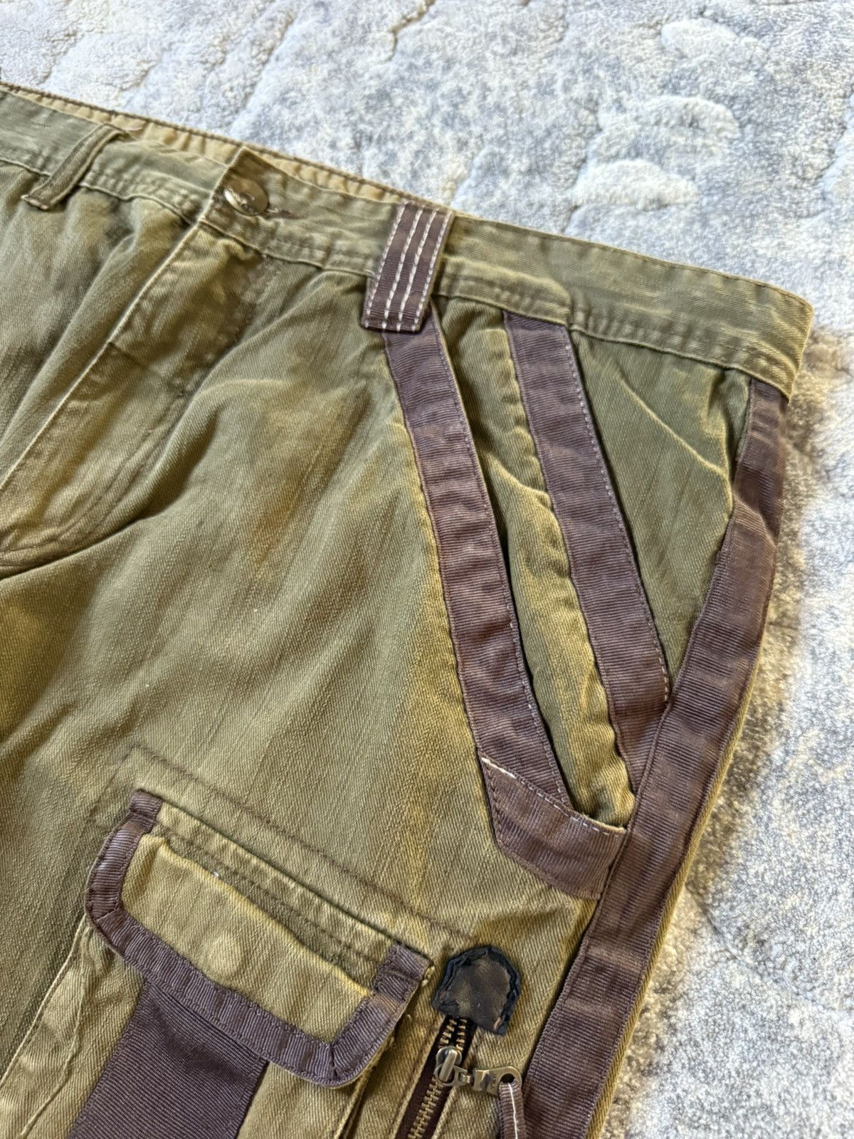 Pelle Pelle Pelle pelle Multi Pocket Parachute Baggy Cargo Pants Size US 38 / EU 54 - 12 Thumbnail