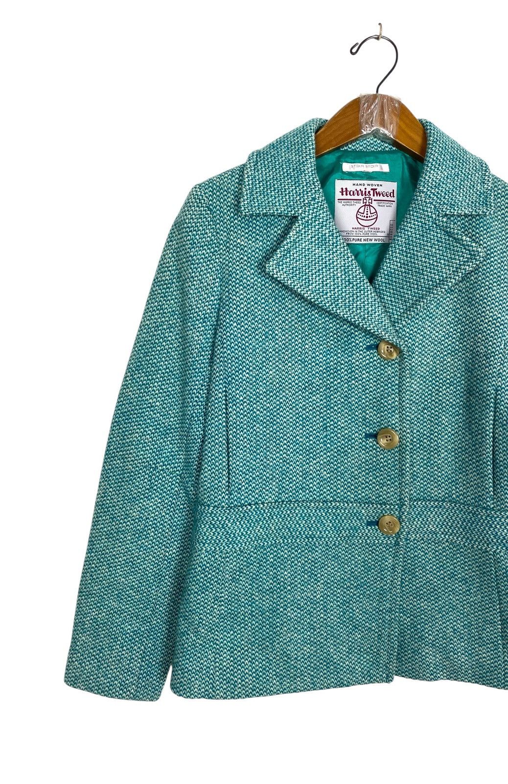 Harris Tweed Rare‼️Harris Tweed Wool Coat Size S / US 4 / IT 40 - 2 Thumbnail