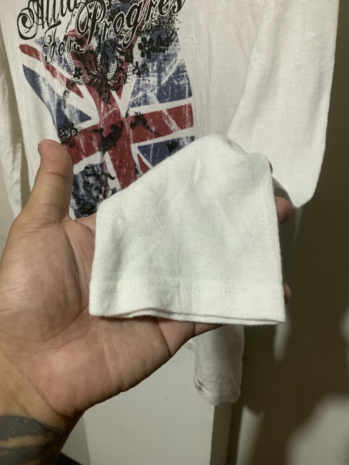 Japanese Brand Japanese Sky Bomber Union Flag Long Sleeve Tee Size M / US 6-8 / IT 42-44 - 3 Thumbnail