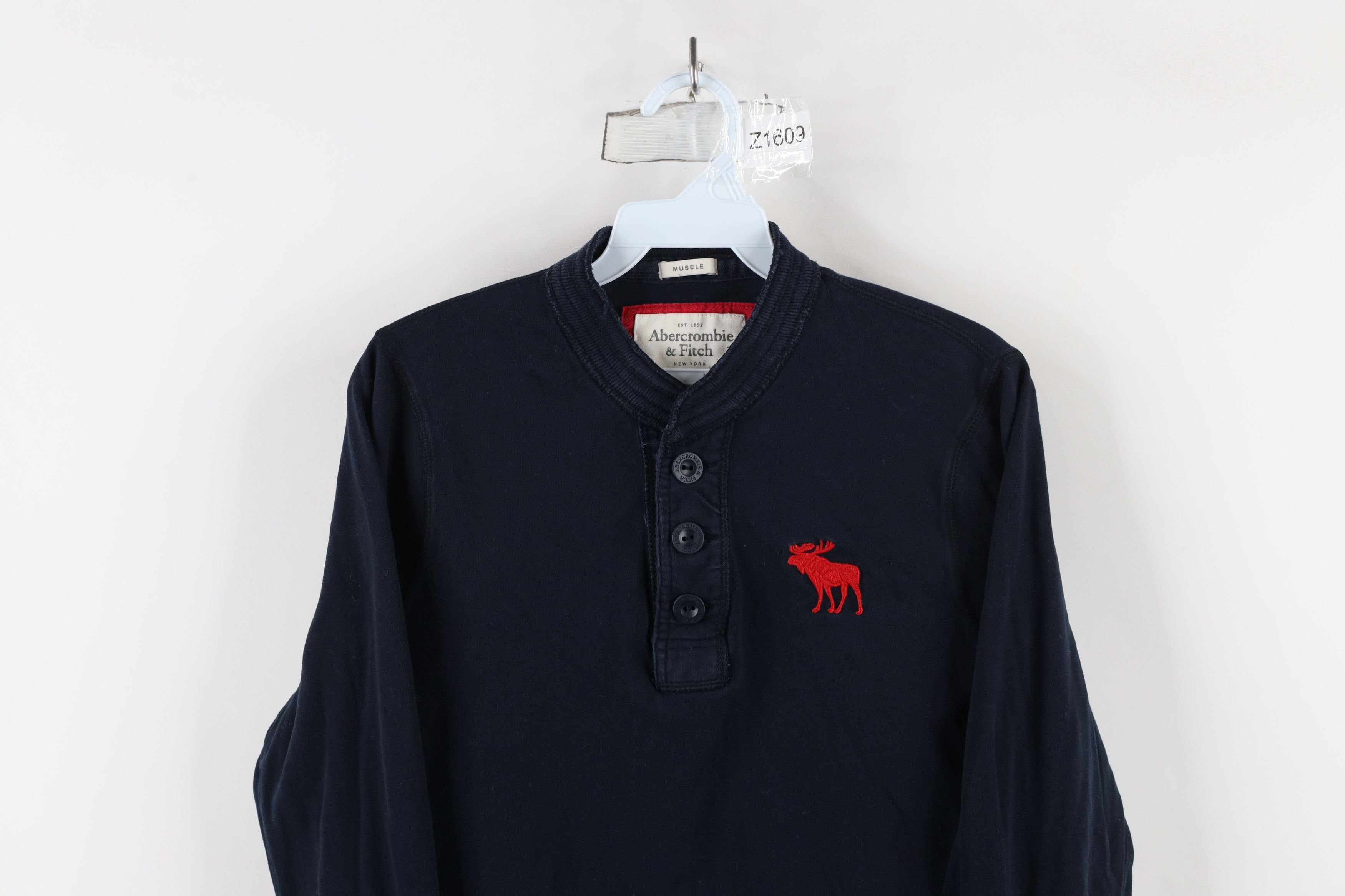 Abercrombie & Fitch Vintage Abercrombie & Fitch Faded Long Sleeve Henley T-Shirt Size US L / EU 52-54 / 3 - 2 Thumbnail