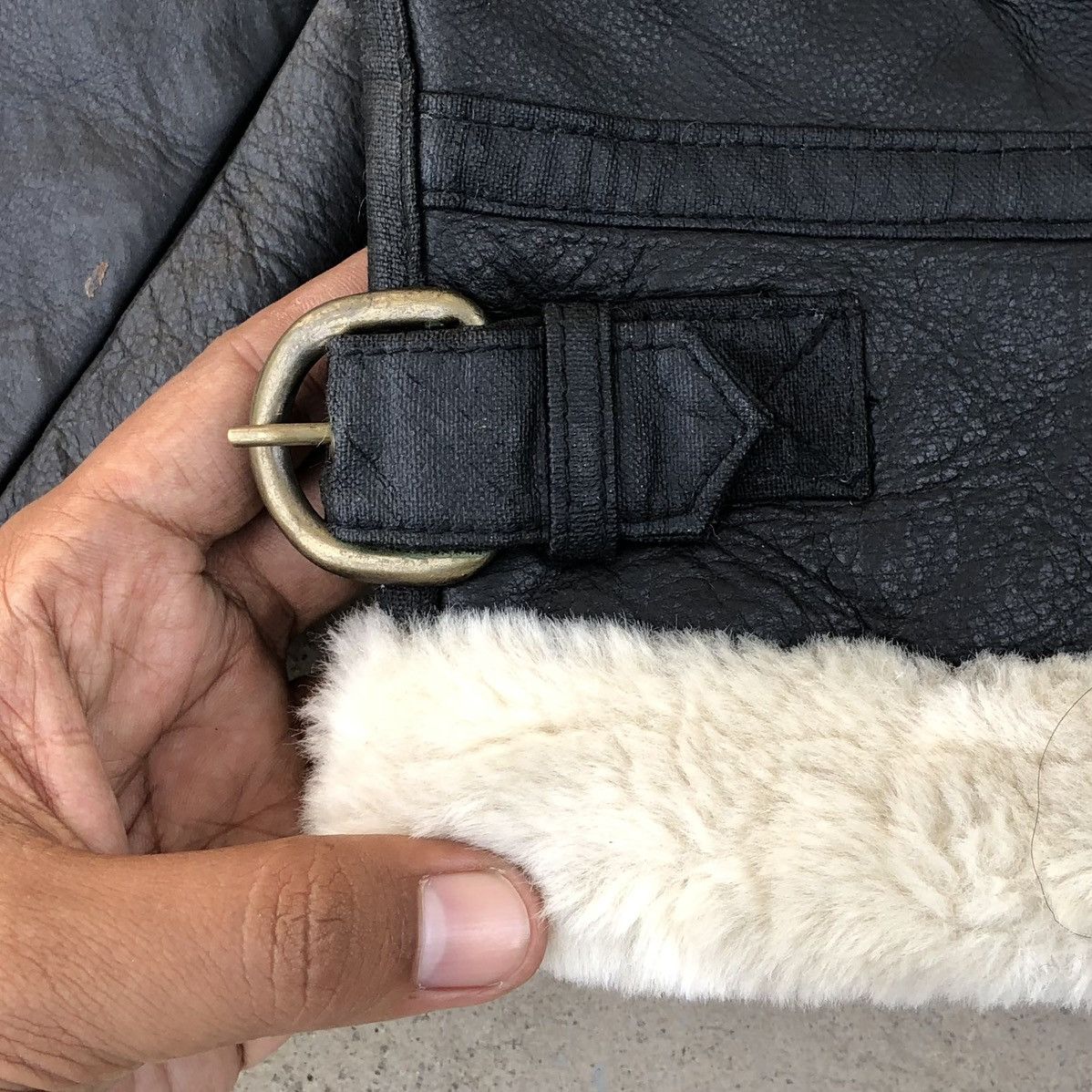 Vintage Vintage Suntory Boss Coffee B-3 Sherpa Leather Jacket Size US M / EU 48-50 / 2 - 9 Thumbnail