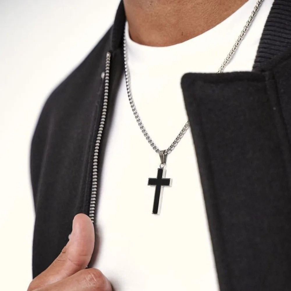 Vintage Stylish Cross Pendant Necklace Size ONE SIZE - 2 Thumbnail