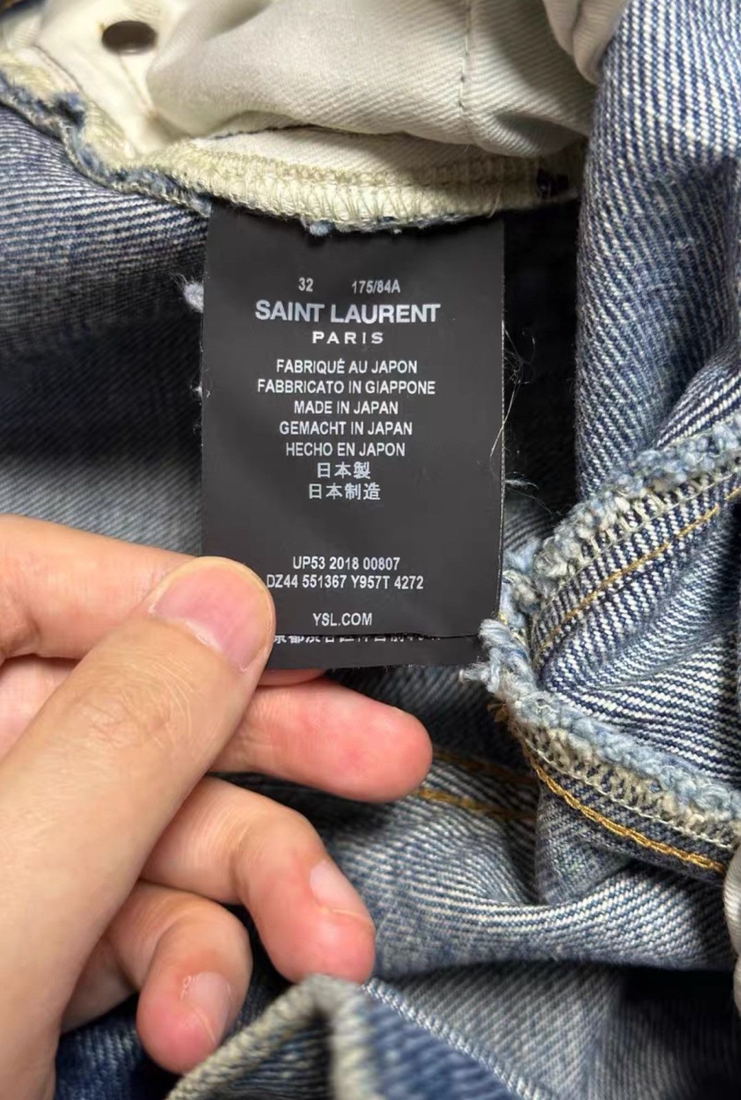 Saint Laurent Paris Saint Laurent Blue Washed Denim Shorts Size US 32 / EU 48 - 9 Thumbnail