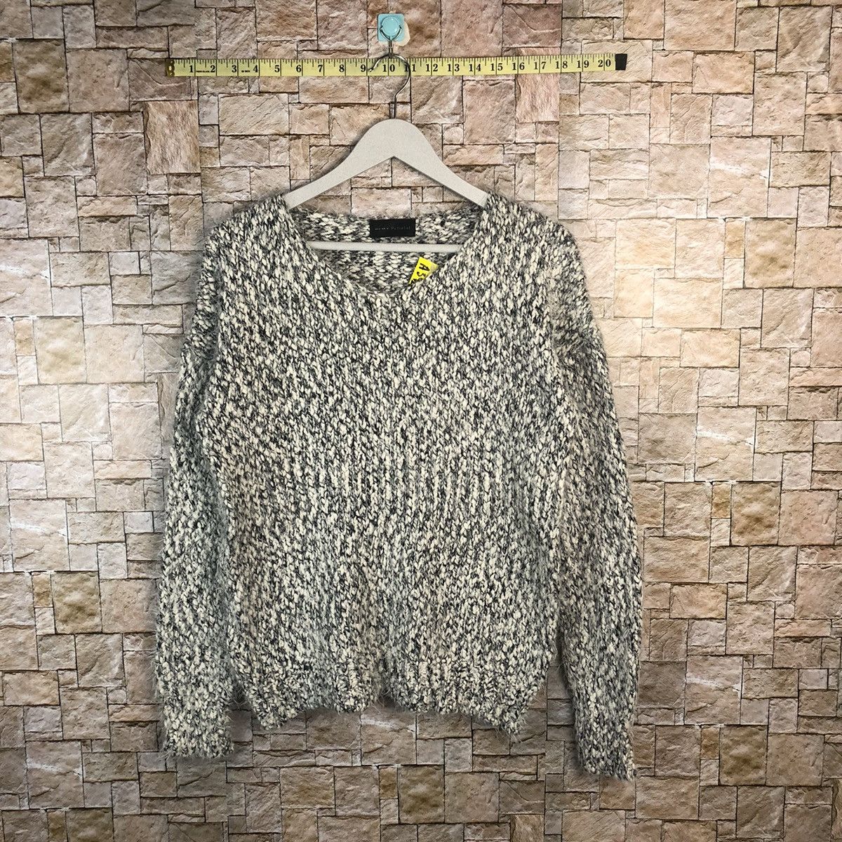 Homespun Knitwear × Japanese Brand Putielal White Shag Shaggy Fur Mohair Knitwear #A32 Size US L / EU 52-54 / 3 - 1 Thumbnail