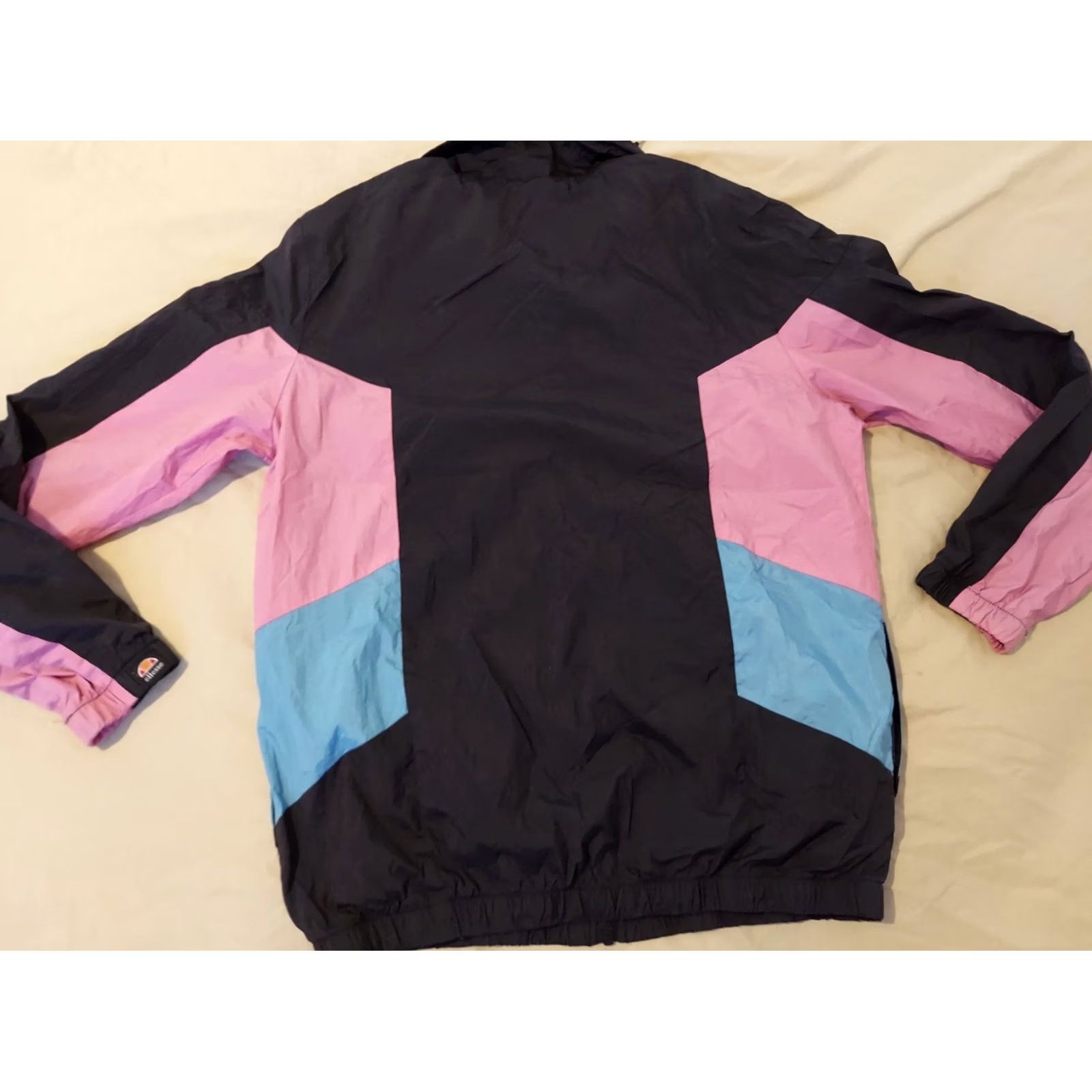 Ellesse VINTAGE ellesse Jacket Mens S Black Windbreaker Regular Jacket with Logo Size US S / EU 44-46 / 1 - 6 Thumbnail