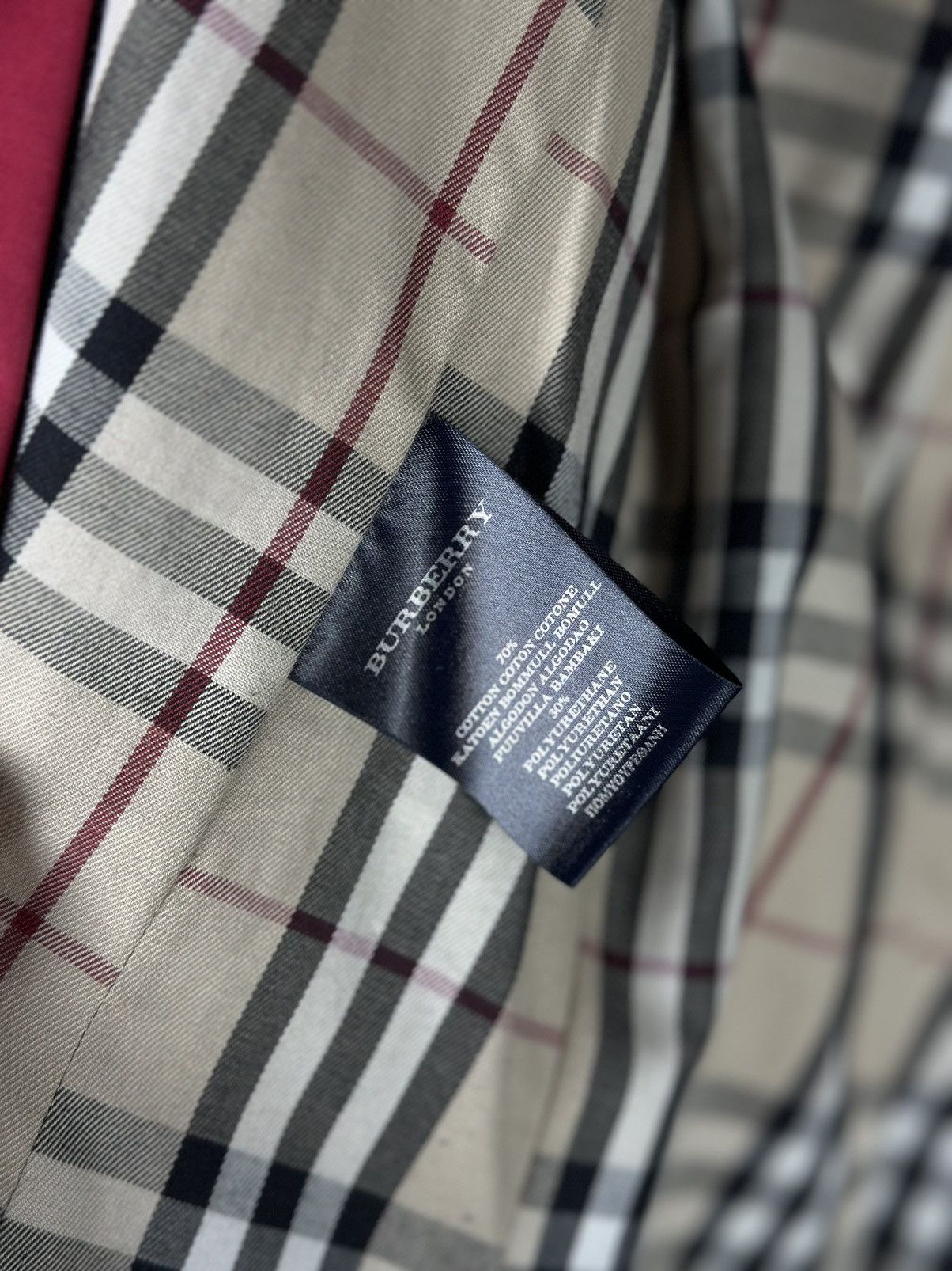 Burberry × Vintage Womens Burberry Vintage Trench Coat Jacket Wool Lining Size M / US 6-8 / IT 42-44 - 20 Thumbnail