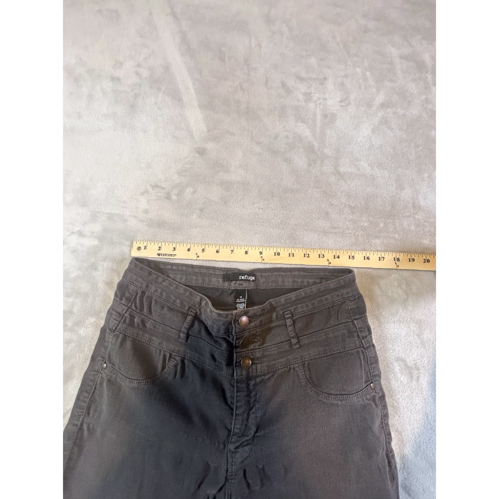 Vintage Refuge Jeans Skinny Denim 5-Pocket Dark Wash Size 14 Women’s Regular Rise 27.5 in Inseam Size 36" / US 14 / IT 50 - 5 Thumbnail