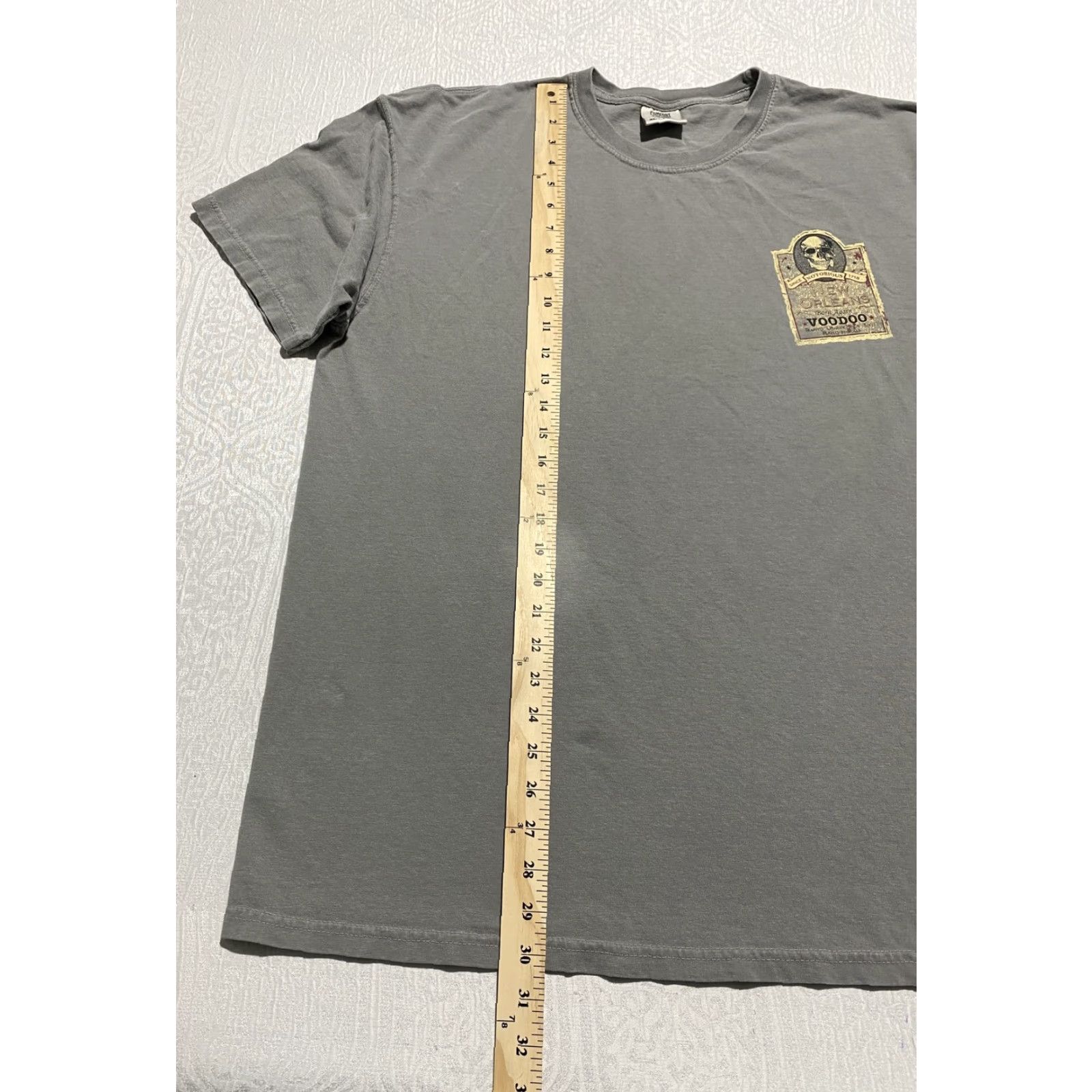 Comfort Colors Comfort Colors Shirt New Orleans Voodoo Skull Graphic Tee Cotton Gray XL Mens Size US XL / EU 56 / 4 - 5 Thumbnail
