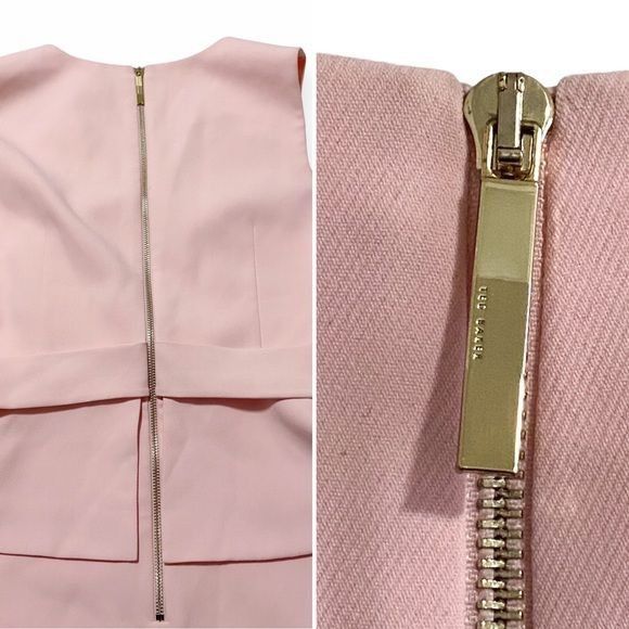 Ted Baker Ted Baker Reinah Sleeveless Tiered Pink Mini Dress Size 4(L) Size L / US 10 / IT 46 - 10 Thumbnail