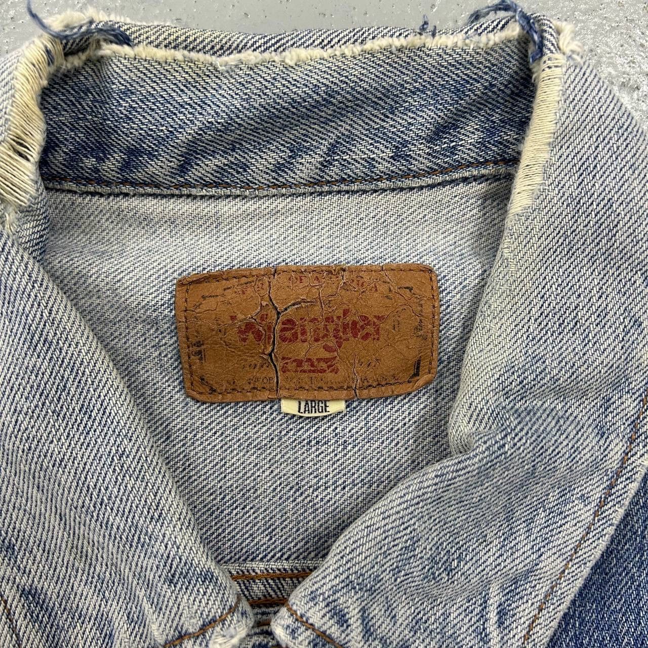Vintage × Wrangler DaBomb🔥 Vintage Distressed Wrangler Denim Jacket Size US L / EU 52-54 / 3 - 11 Thumbnail