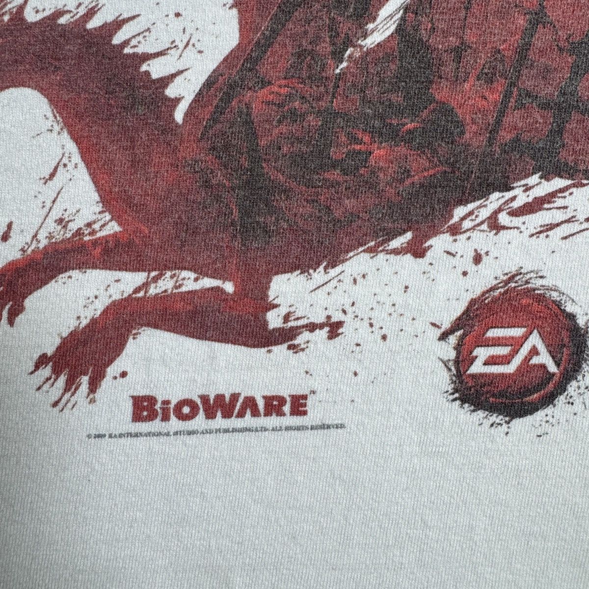 Playstation 2000s Dragon Age Origins BioWare EA video game promo tee y2k Size US XL / EU 56 / 4 - 3 Thumbnail