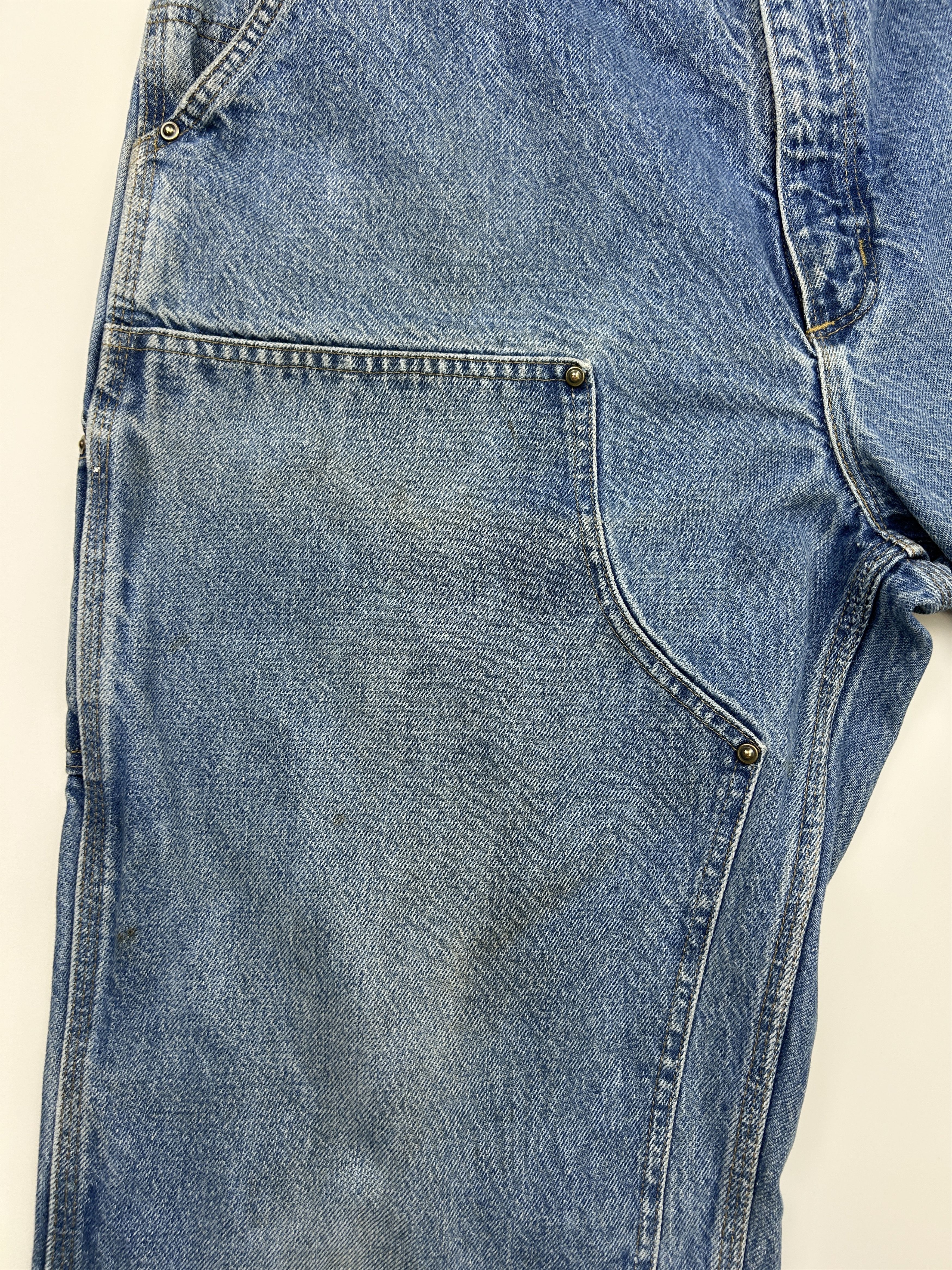 Carhartt Vintage Carhartt Denim Work-Wear Double Knee Pants Size 37W Size US 37 - 4 Thumbnail